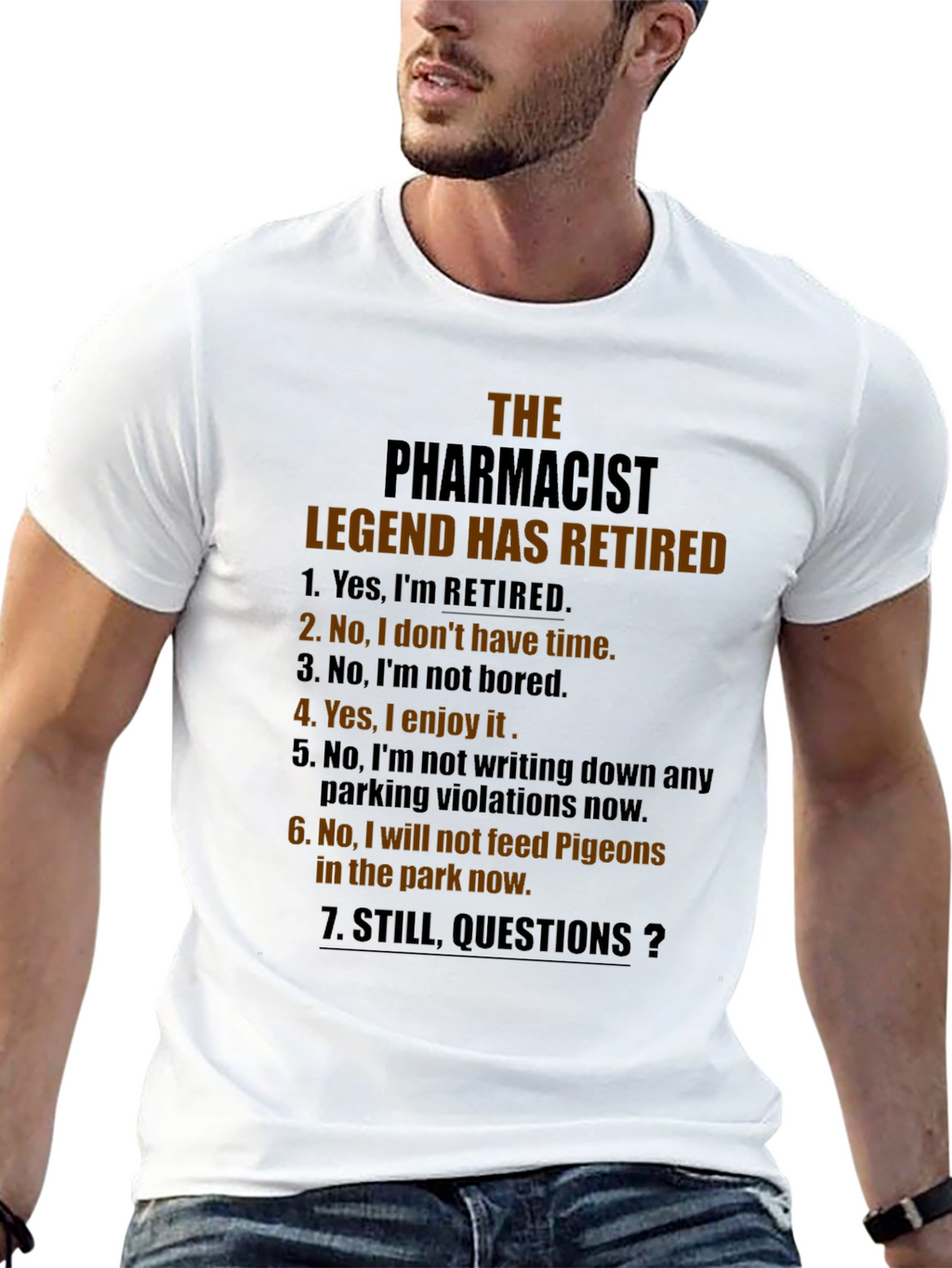 Retired Pharmacist Legend T-Shirt - Funny Retirement Gift