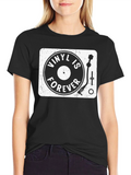 Vinyl is Forever Black T-Shirt