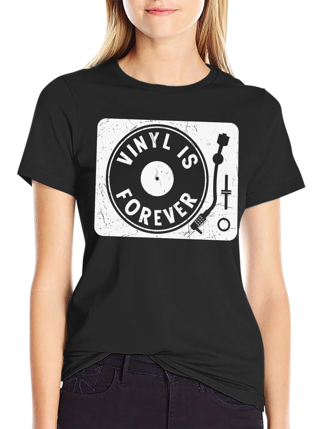 Vinyl is Forever Black T-Shirt