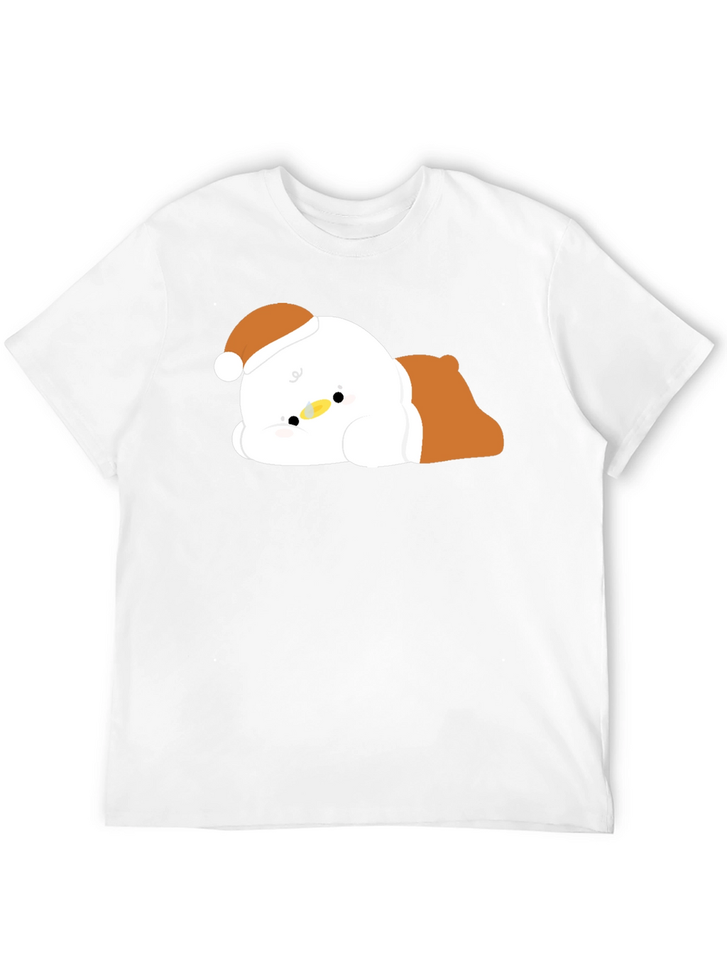 Cute Duck in Santa Hat T-Shirt