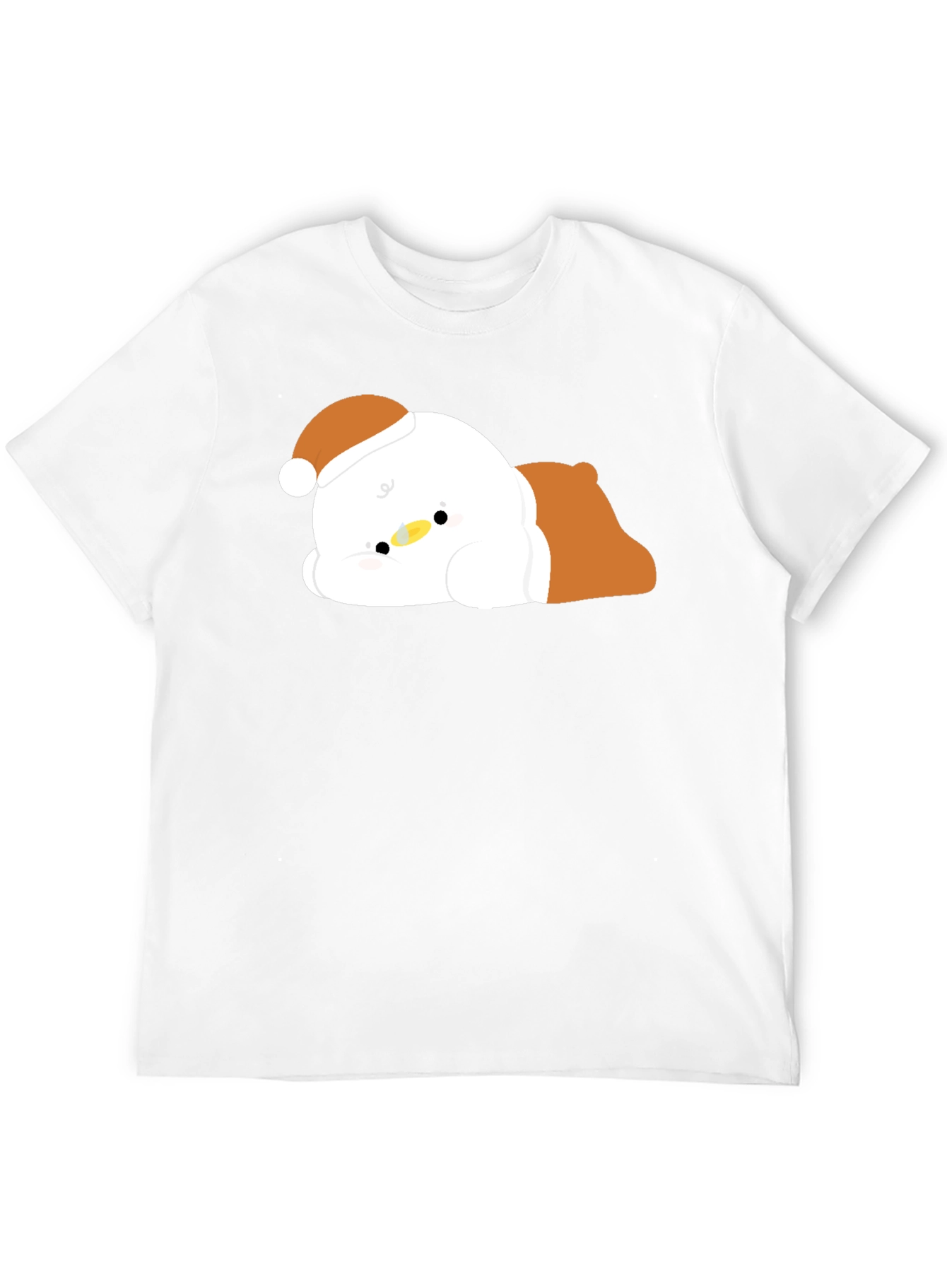 Cute Duck in Santa Hat T-Shirt