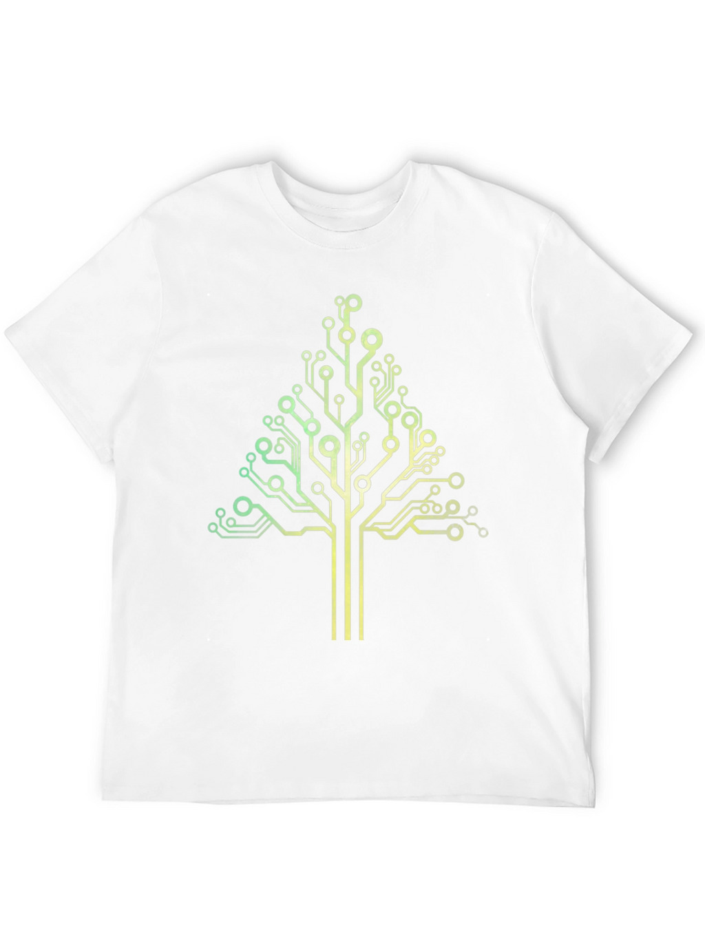 Circuit Tree Graphic Tee - Black Cotton T-Shirt