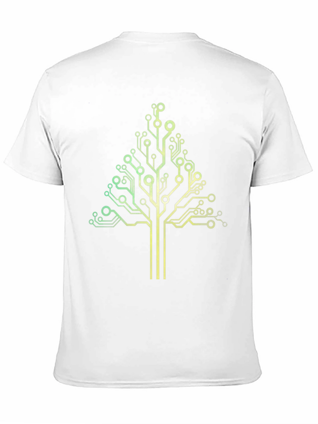 Circuit Tree Graphic Tee - Black Cotton T-Shirt