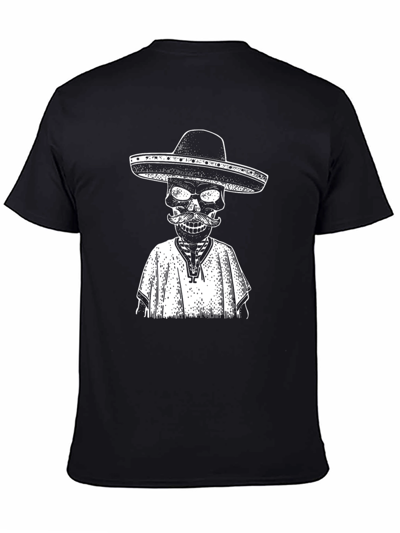 Day of the Dead Skeleton T-Shirt - Black