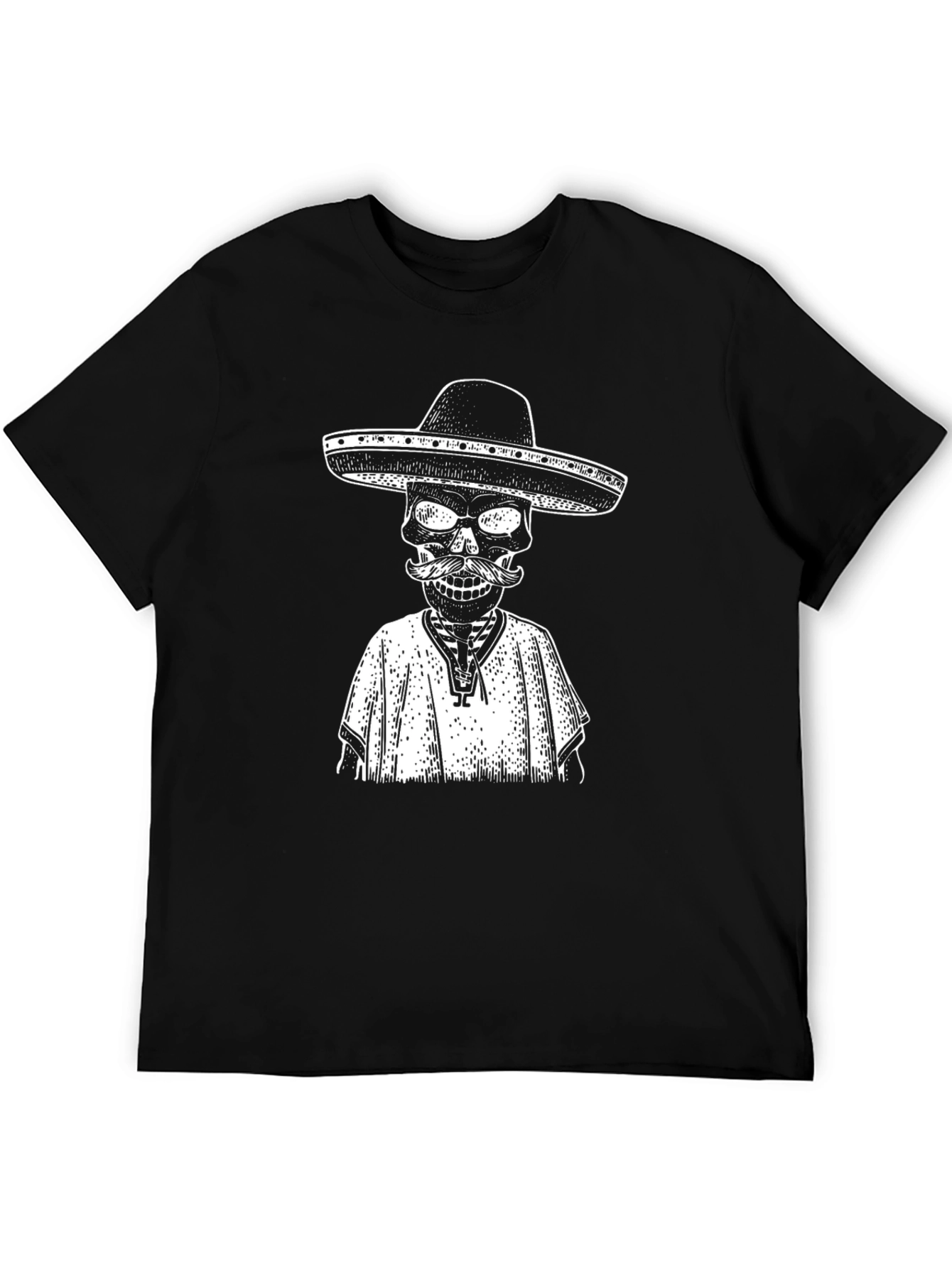 Day of the Dead Skeleton T-Shirt - Black