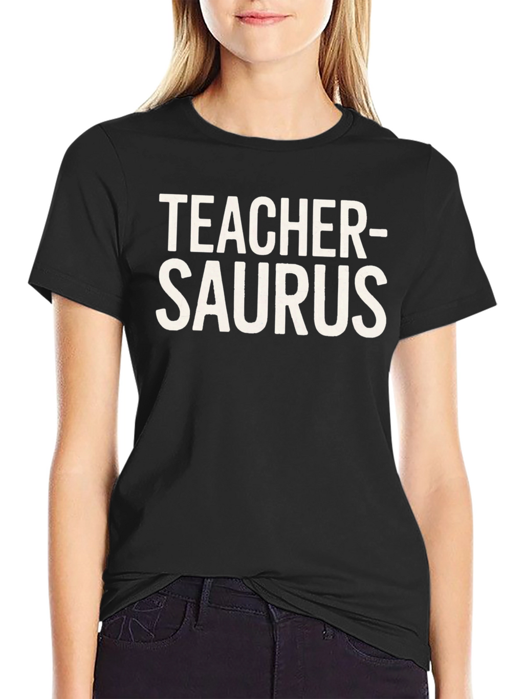 Teacher-Saurus Black T-Shirt