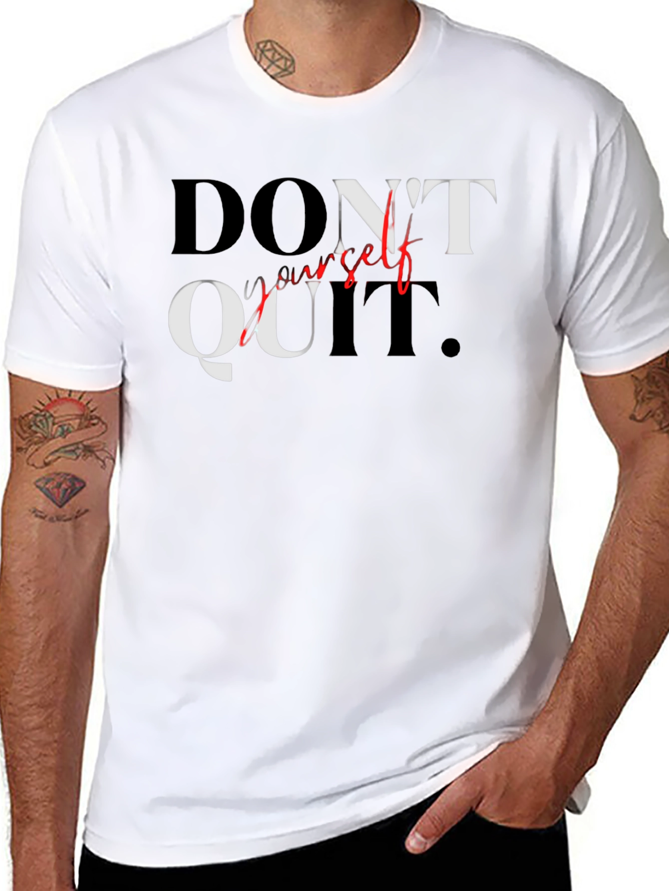 Motivational Graphic Tee - Dont Quit T-Shirt