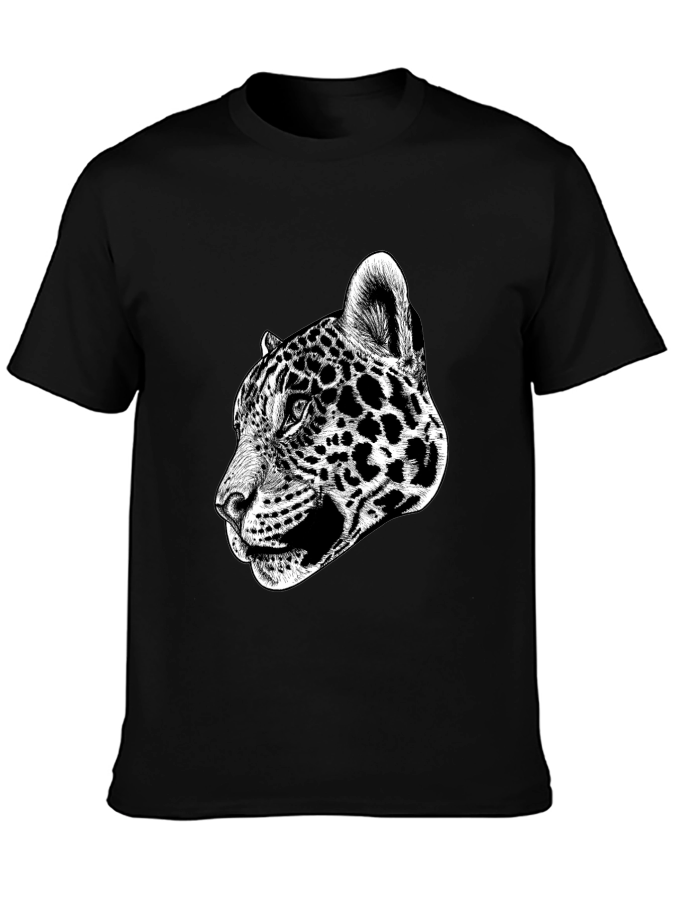 Jaguar Graphic Print Black T-Shirt
