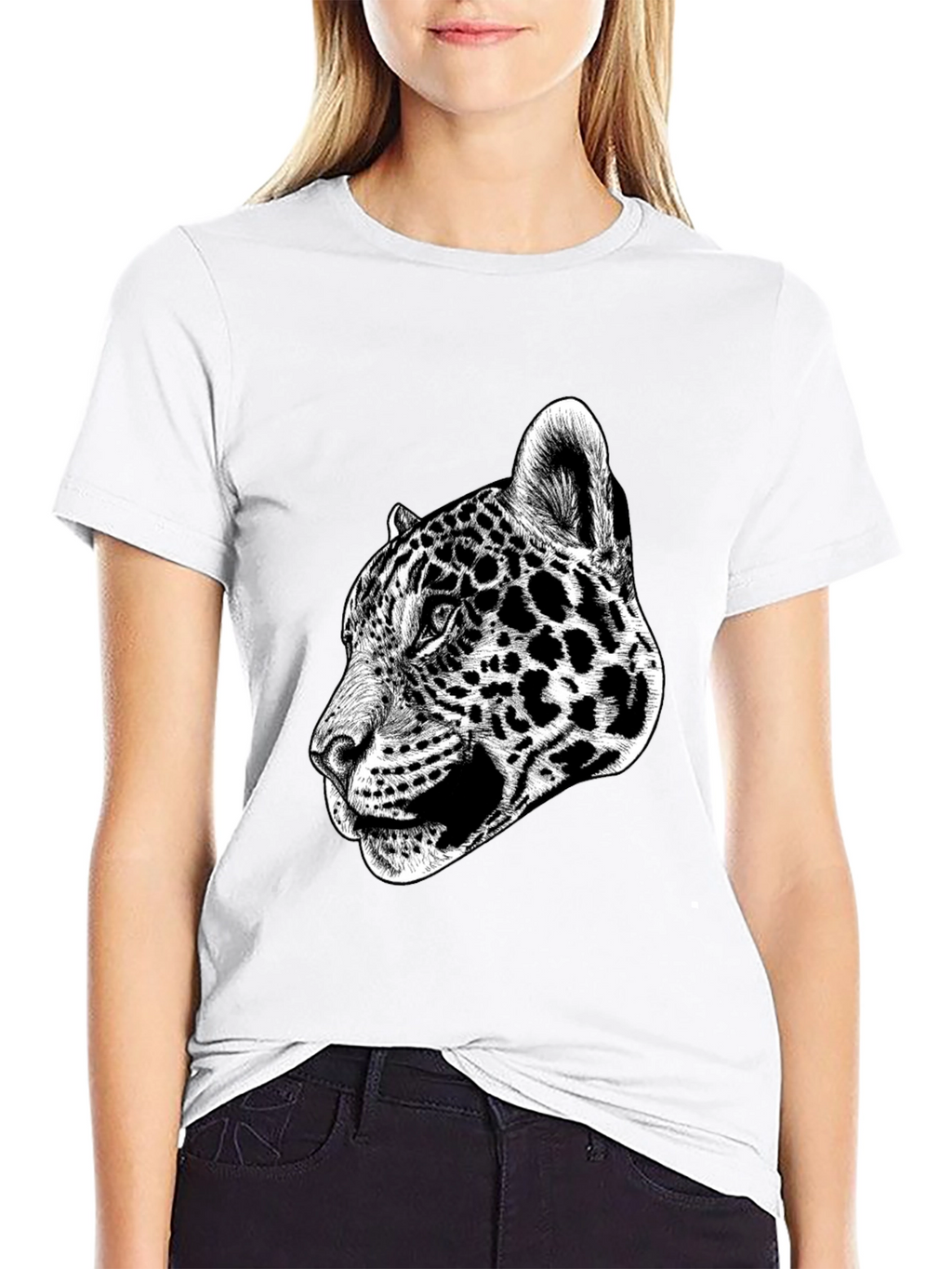 Jaguar Graphic Print Black T-Shirt