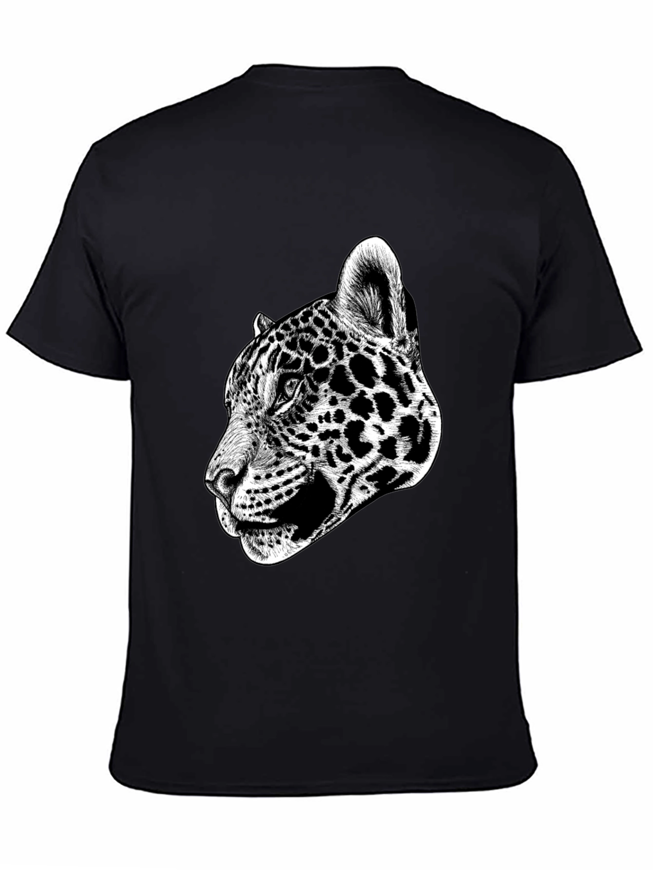 Jaguar Graphic Print Black T-Shirt