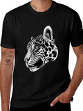 Jaguar Graphic Print Black T-Shirt