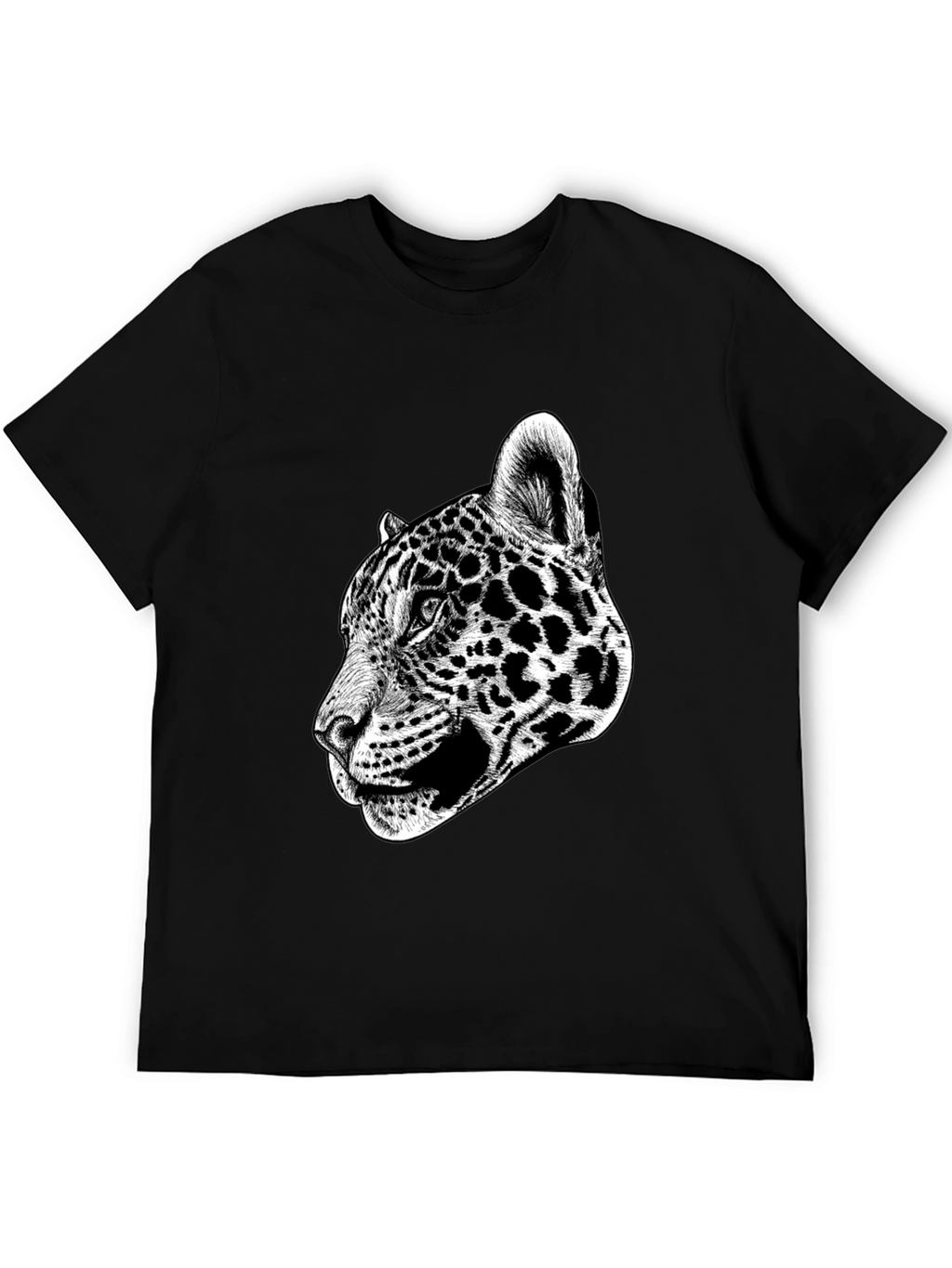 Jaguar Graphic Print Black T-Shirt