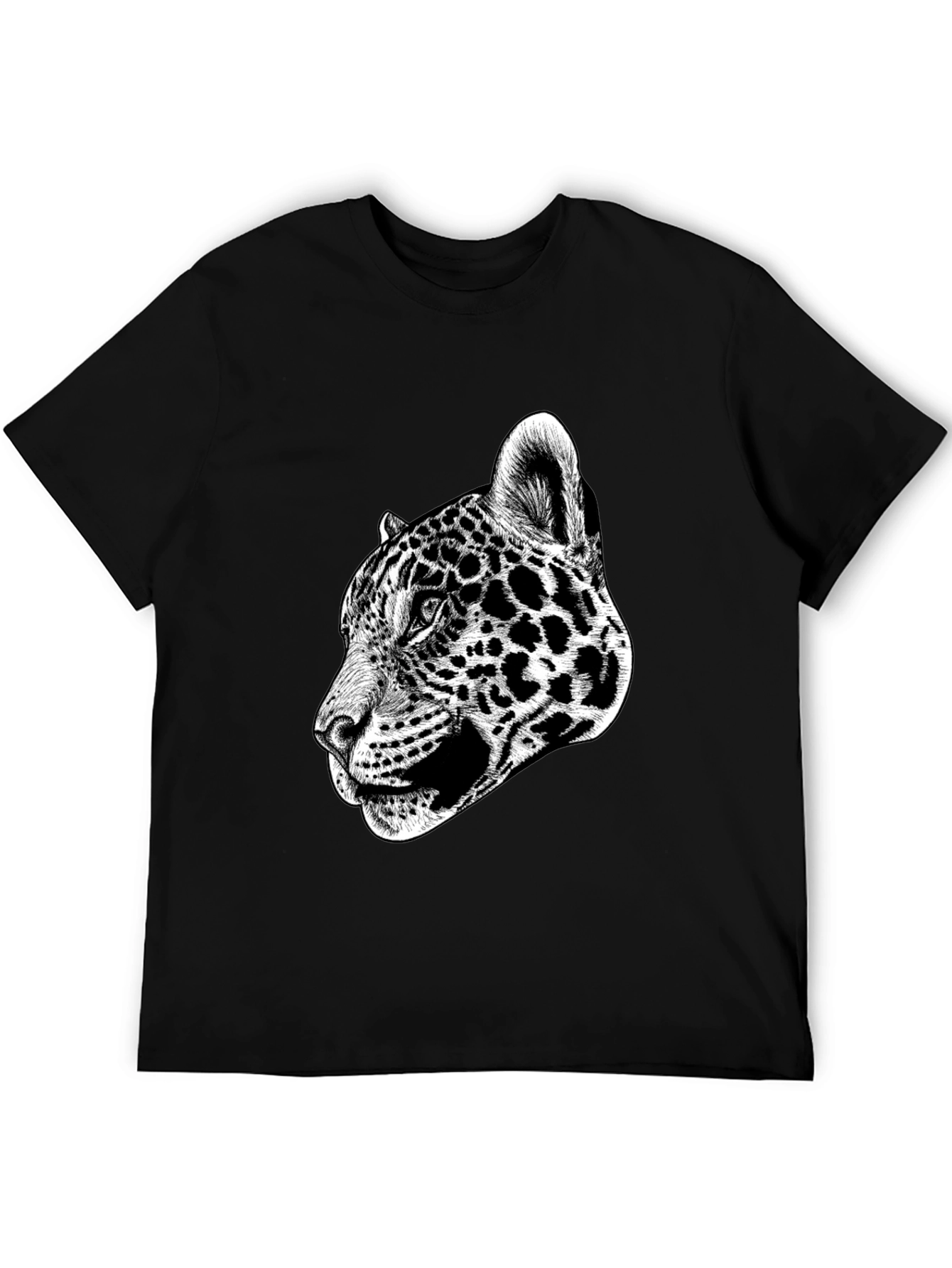Jaguar Graphic Print Black T-Shirt