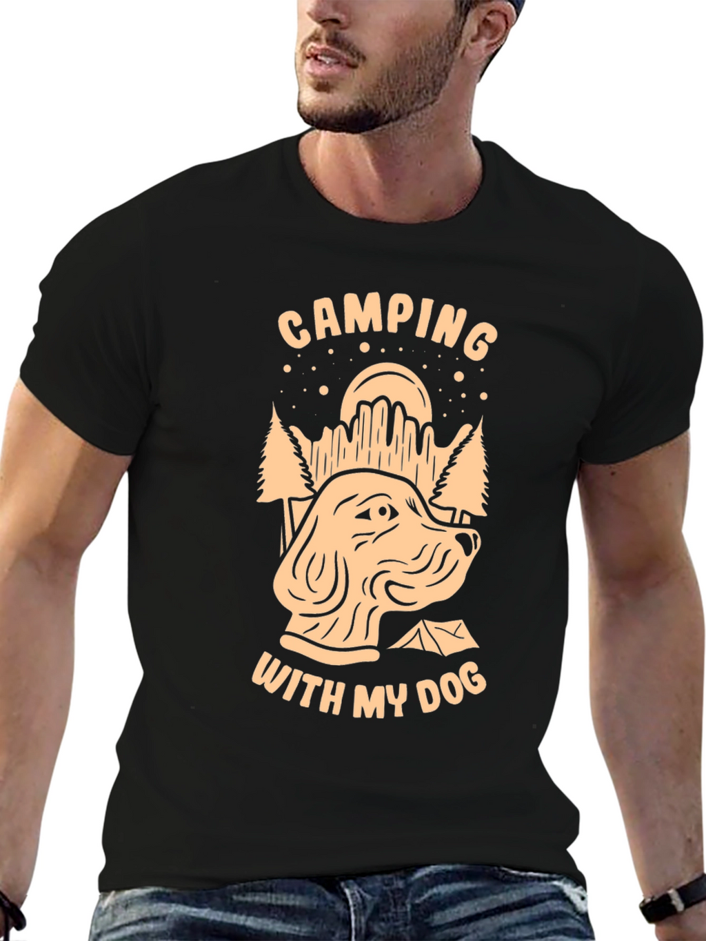 Camping With My Dog T-Shirt