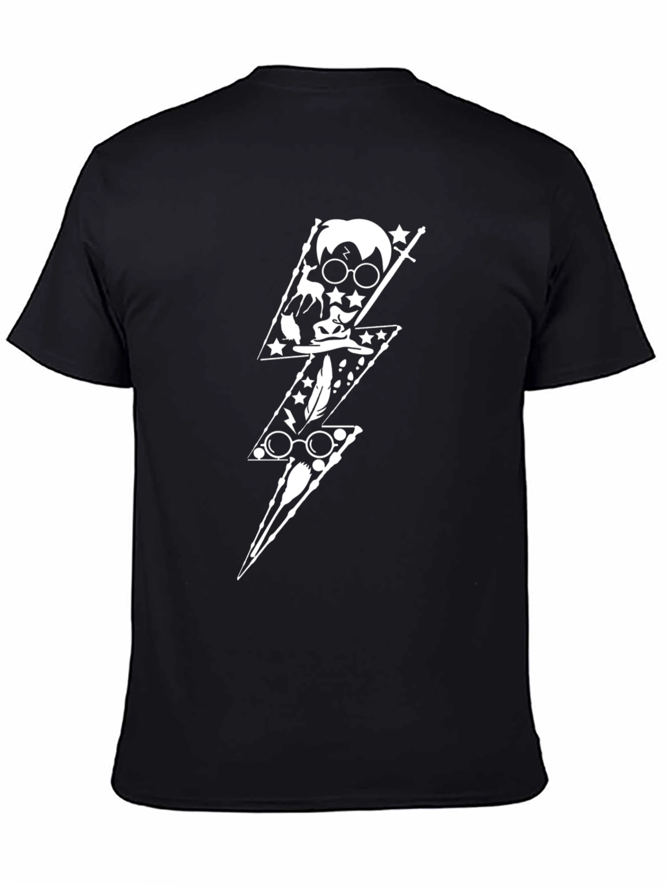 Harry Potter Lightning Bolt Black T-Shirt