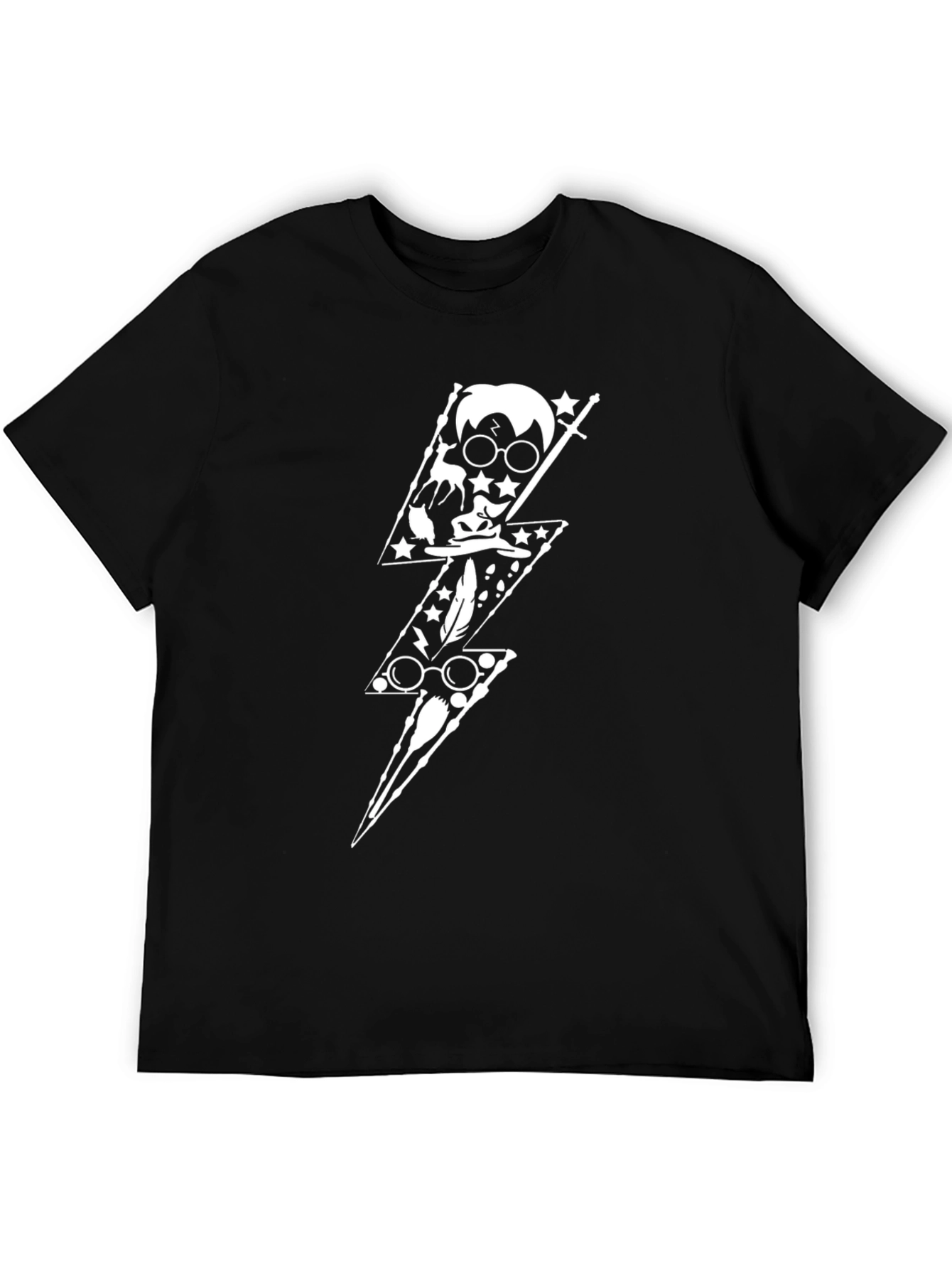 Harry Potter Lightning Bolt Black T-Shirt