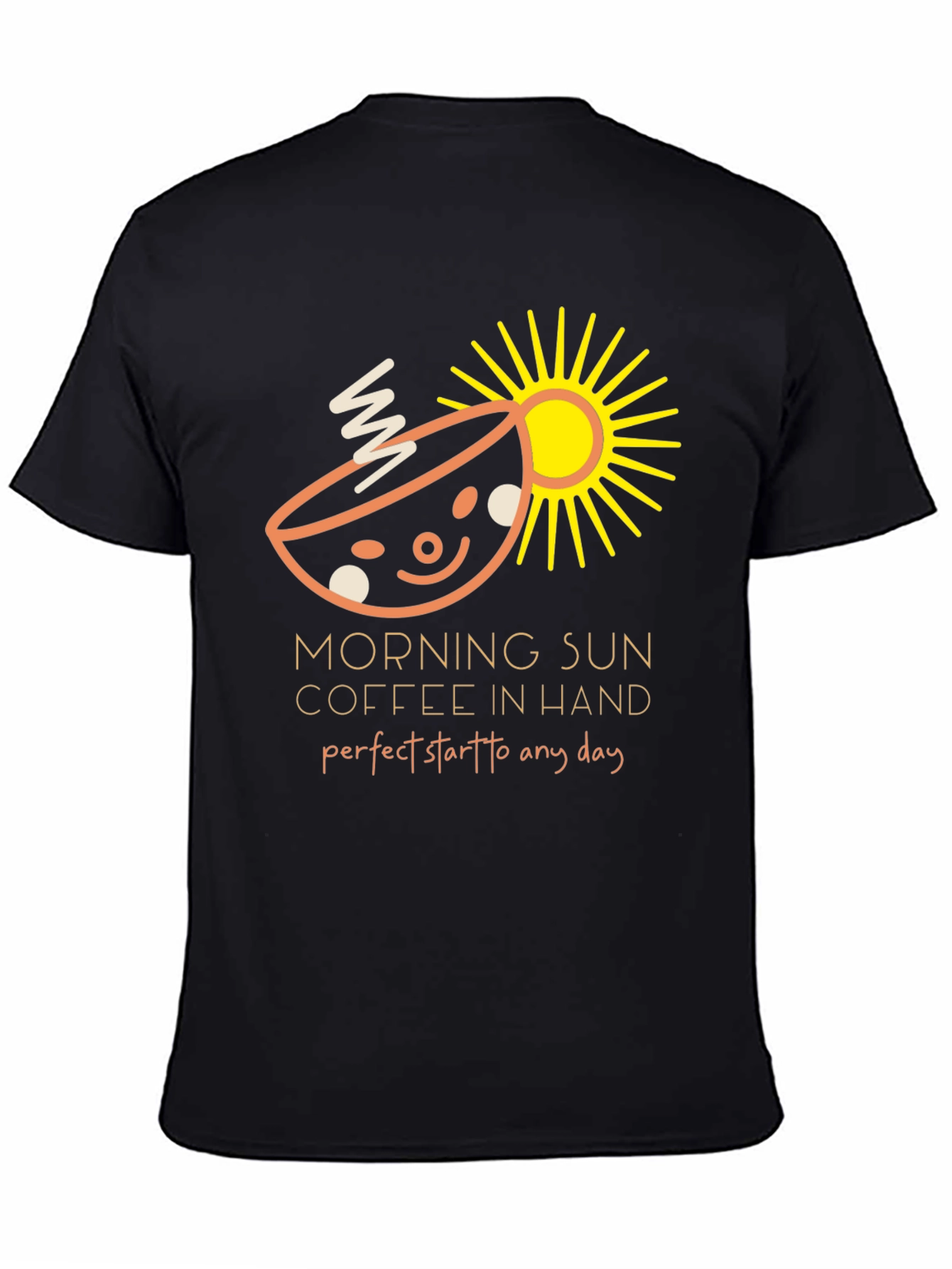 Morning Sun Coffee Graphic Tee - Perfect Day Start
