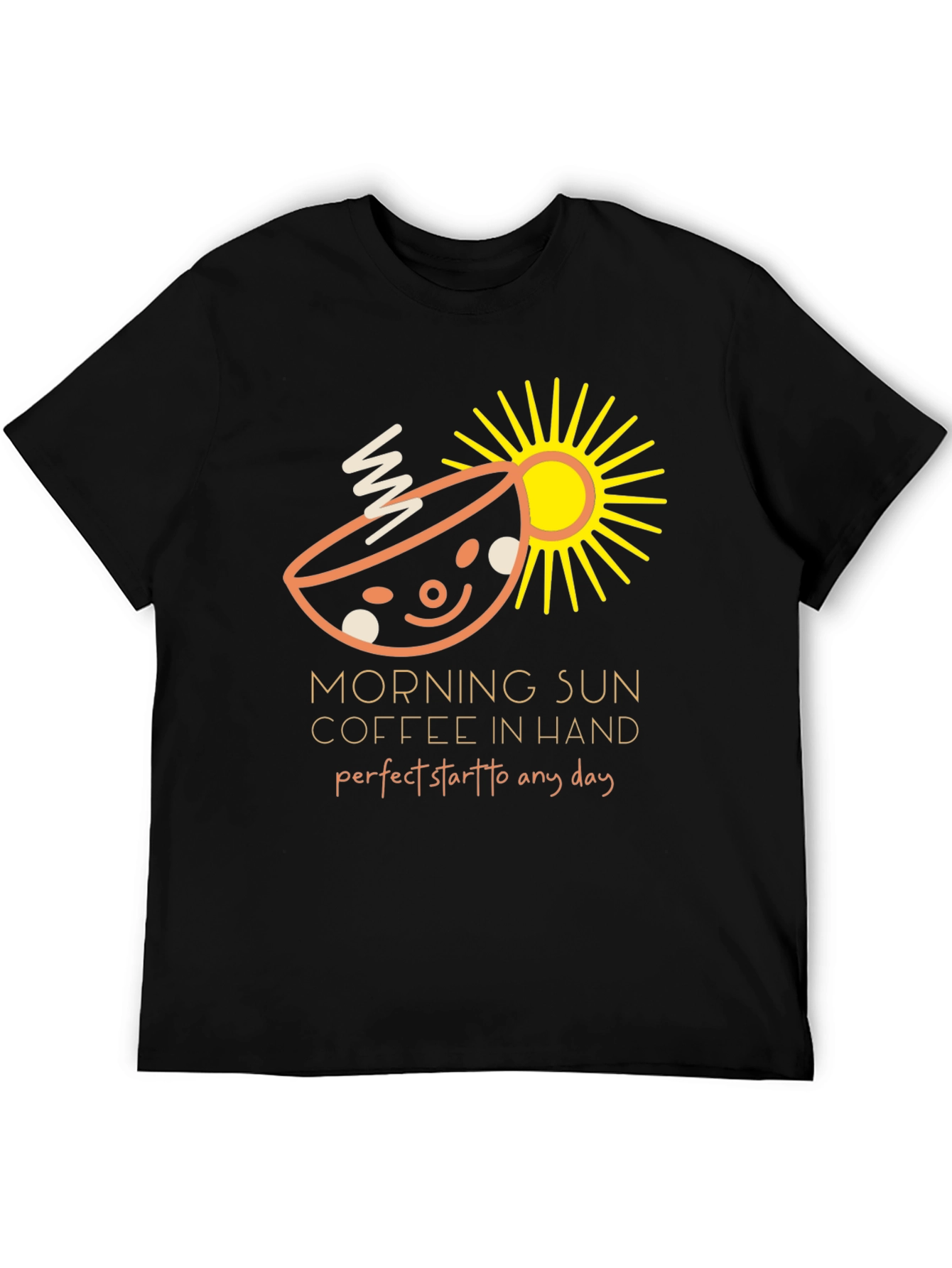 Morning Sun Coffee Graphic Tee - Perfect Day Start