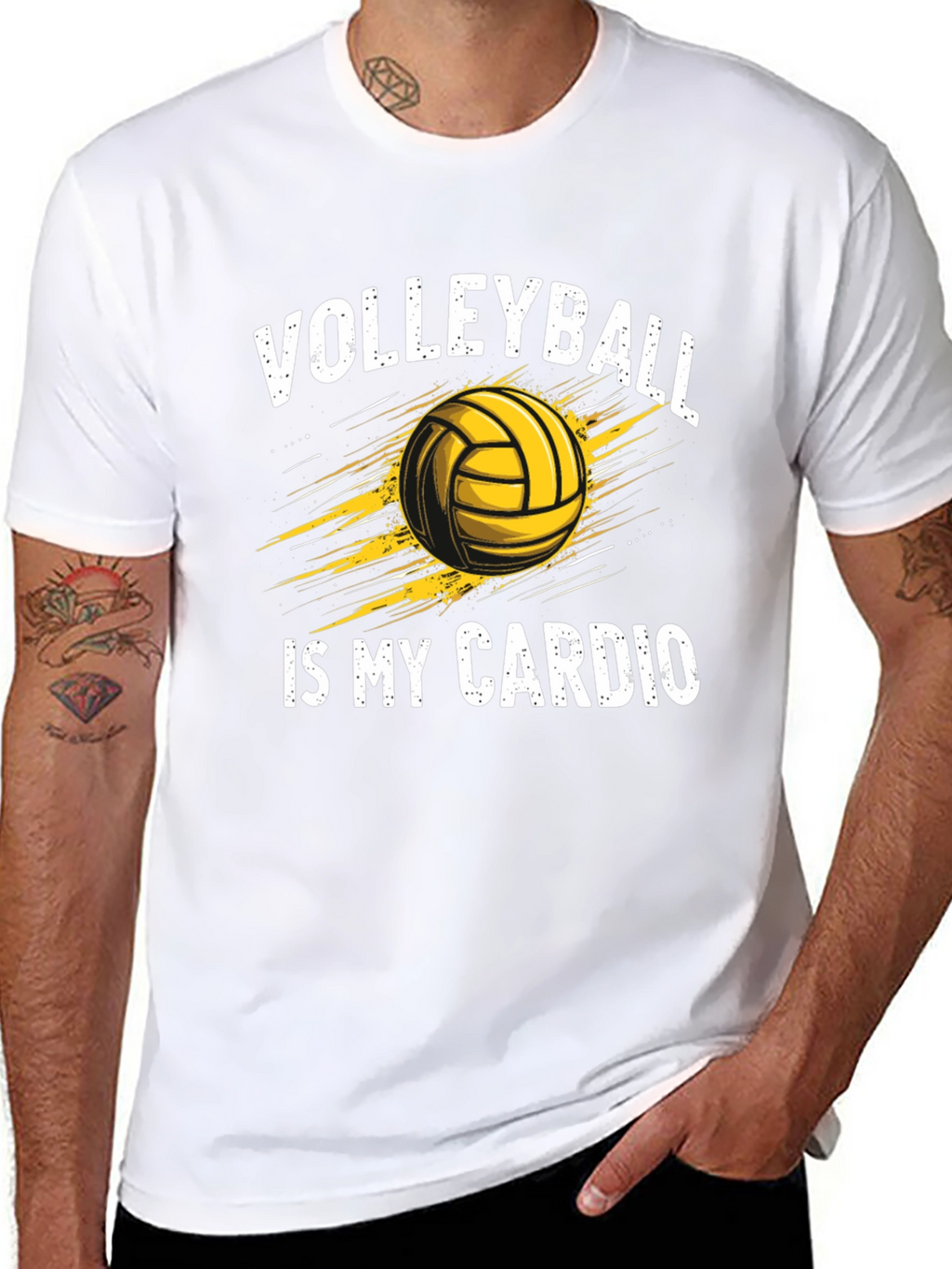 Volleyball Is My Cardio Graphic Tee