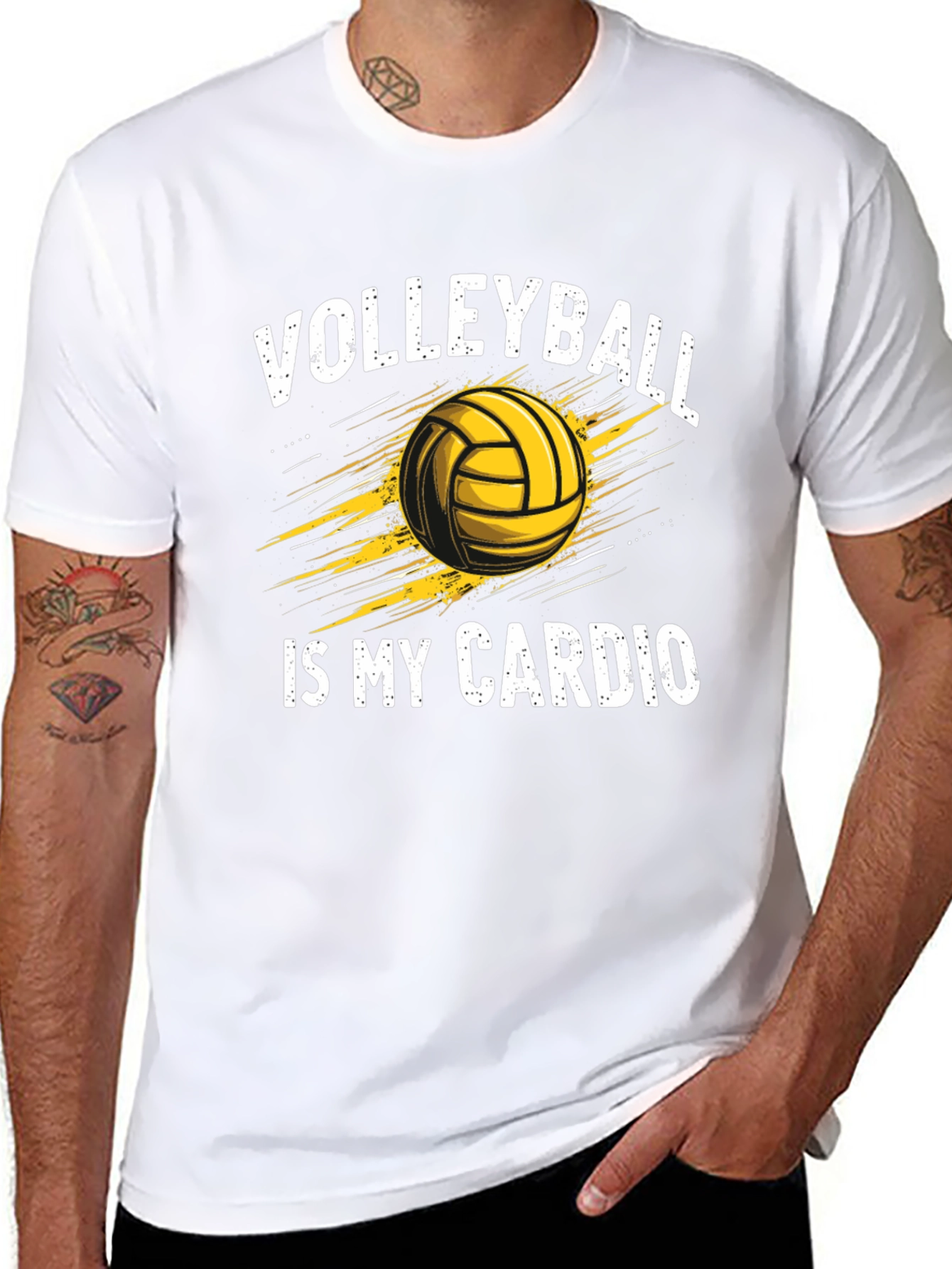 Volleyball Is My Cardio Graphic Tee