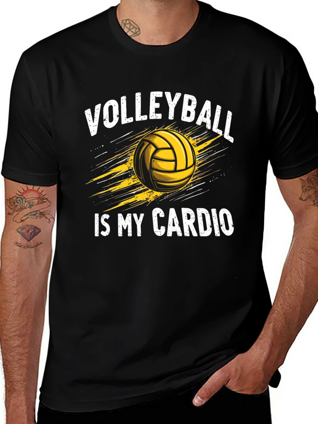 Volleyball Is My Cardio Graphic Tee
