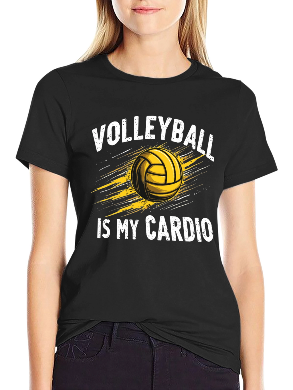 Volleyball Is My Cardio Graphic Tee