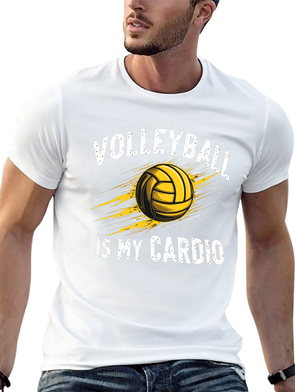 Volleyball Is My Cardio Graphic Tee