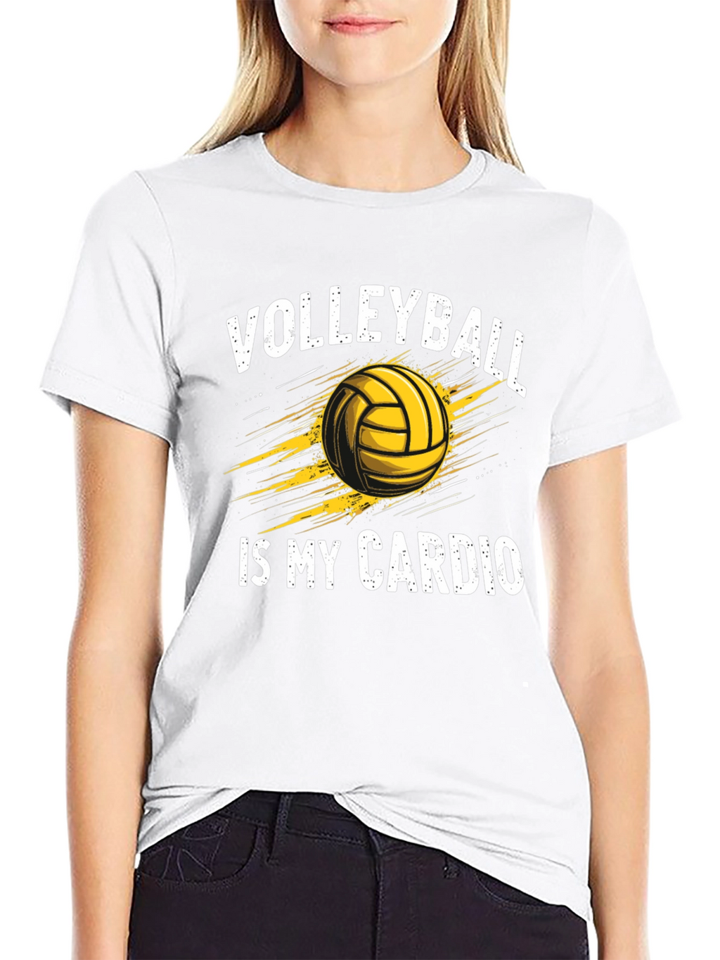 Volleyball Is My Cardio Graphic Tee