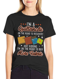 Quiltaholic T-Shirt - Funny Quilting Lover Tee