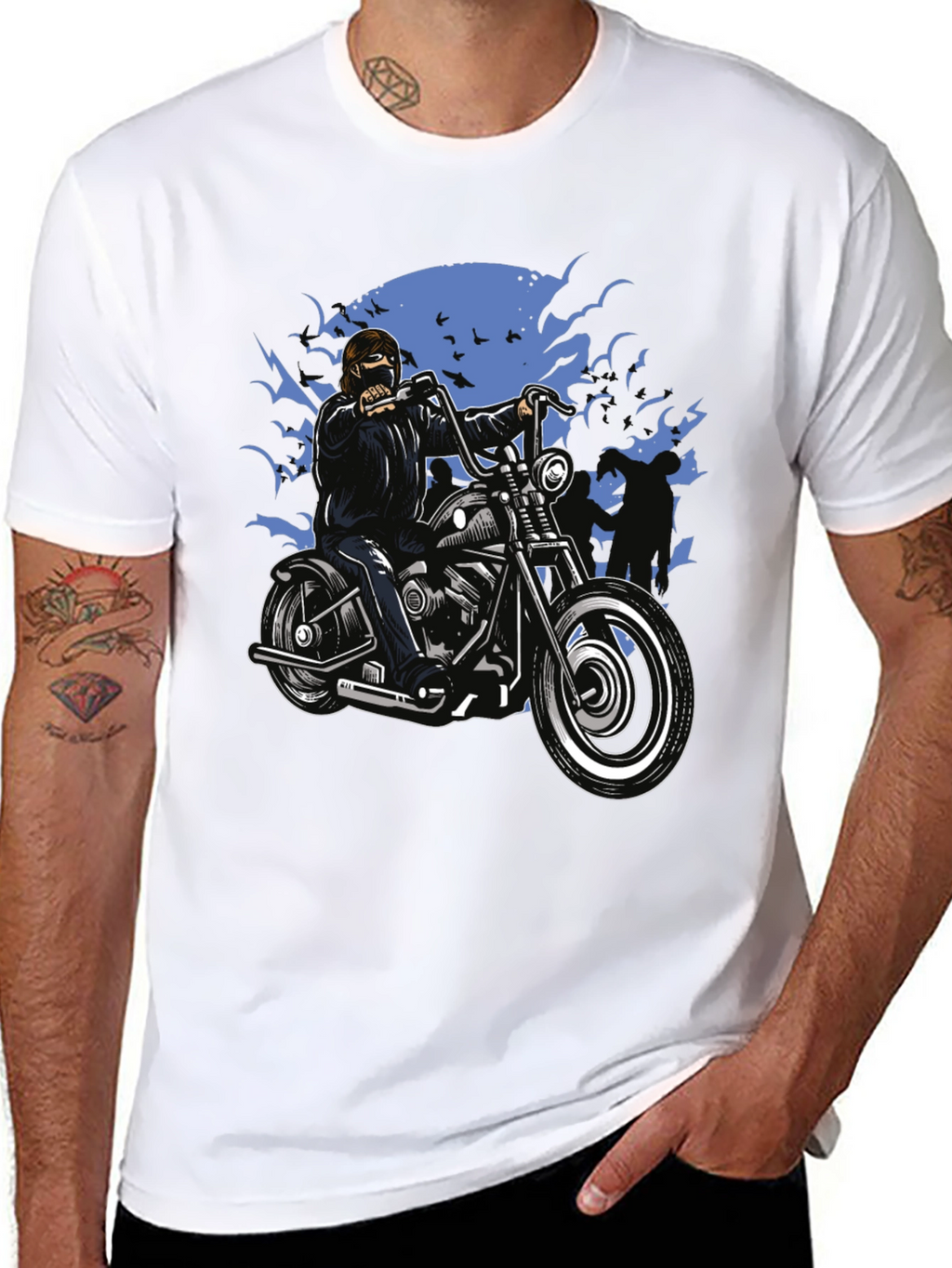 Cool Biker Motorcycle T-Shirt