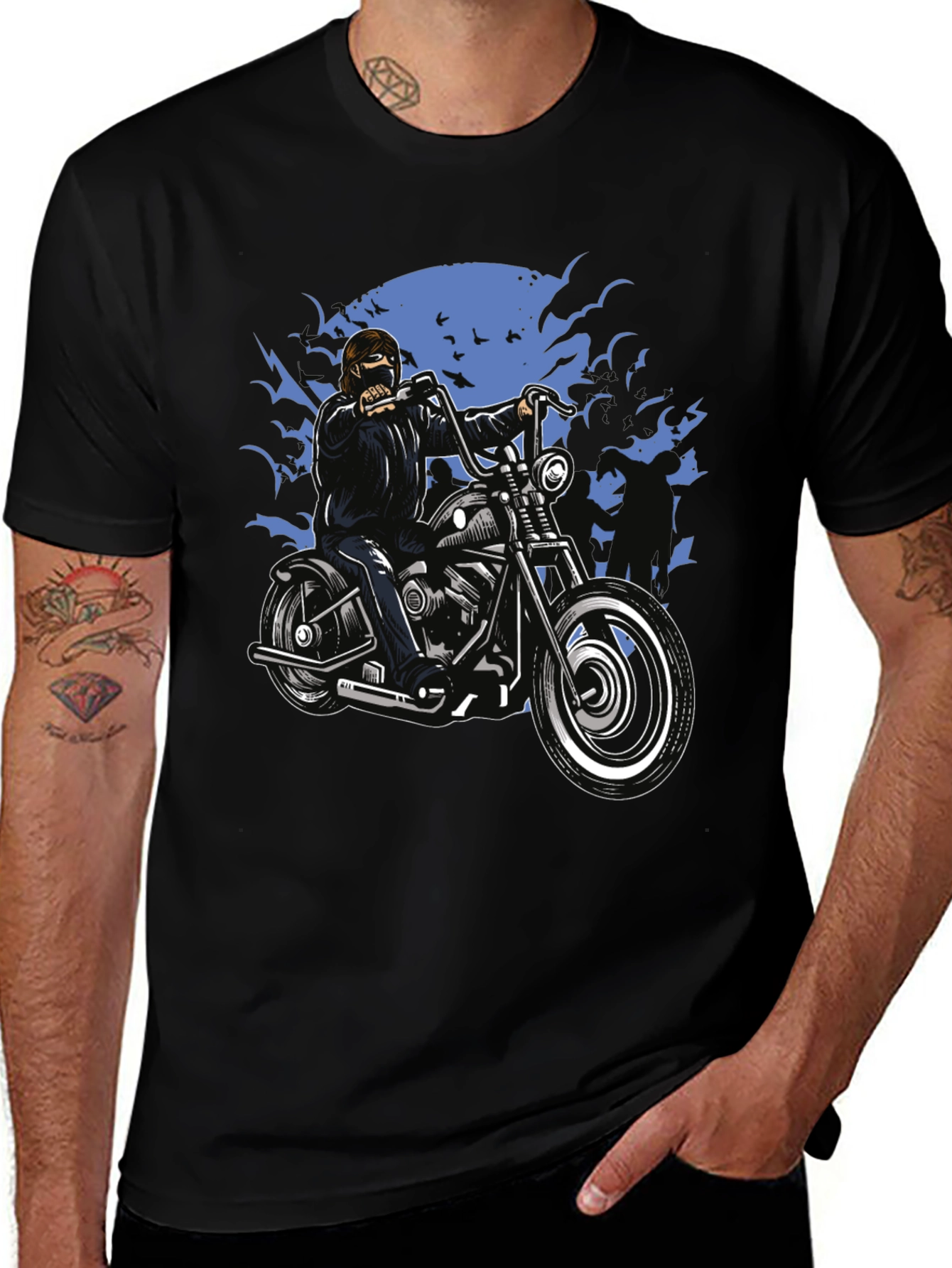 Cool Biker Motorcycle T-Shirt