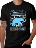 Elephant Lover T-Shirt - Life is Better Tee