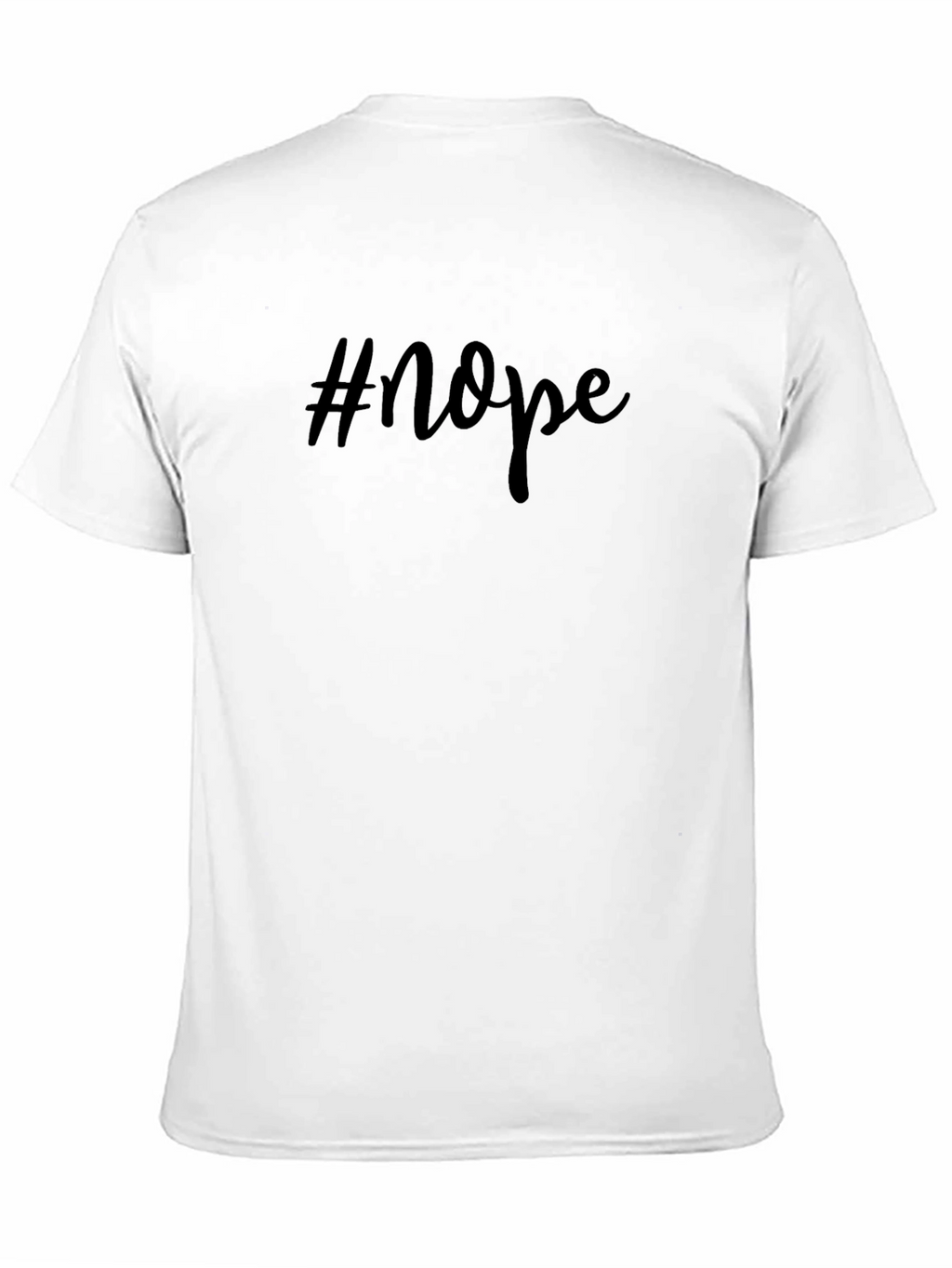 #Nope Graphic Print Black T-Shirt