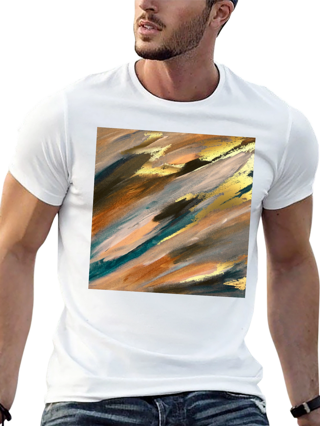 Abstract Art Tee - Modern Graphic Print T-Shirt