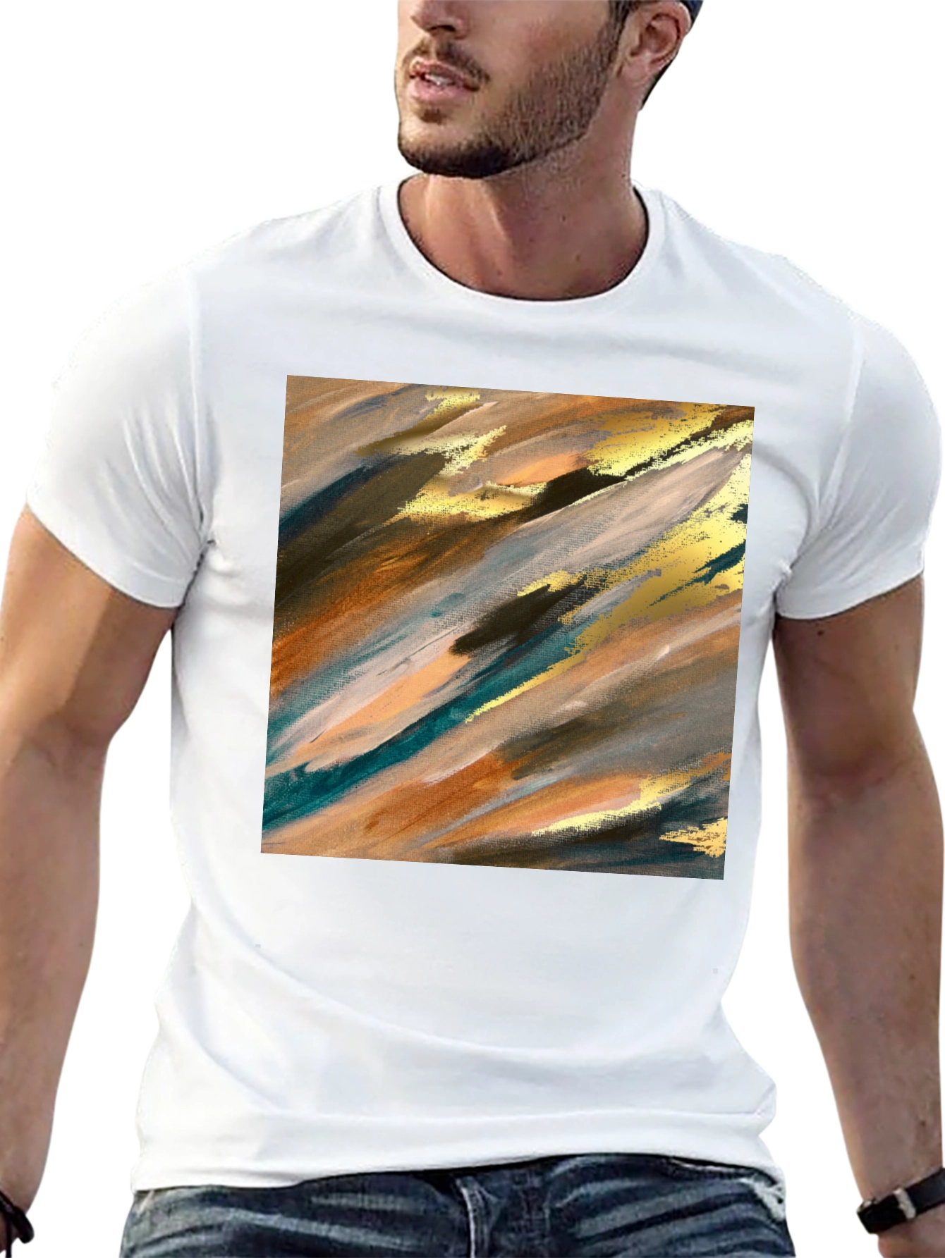 Abstract Art Tee - Modern Graphic Print T-Shirt