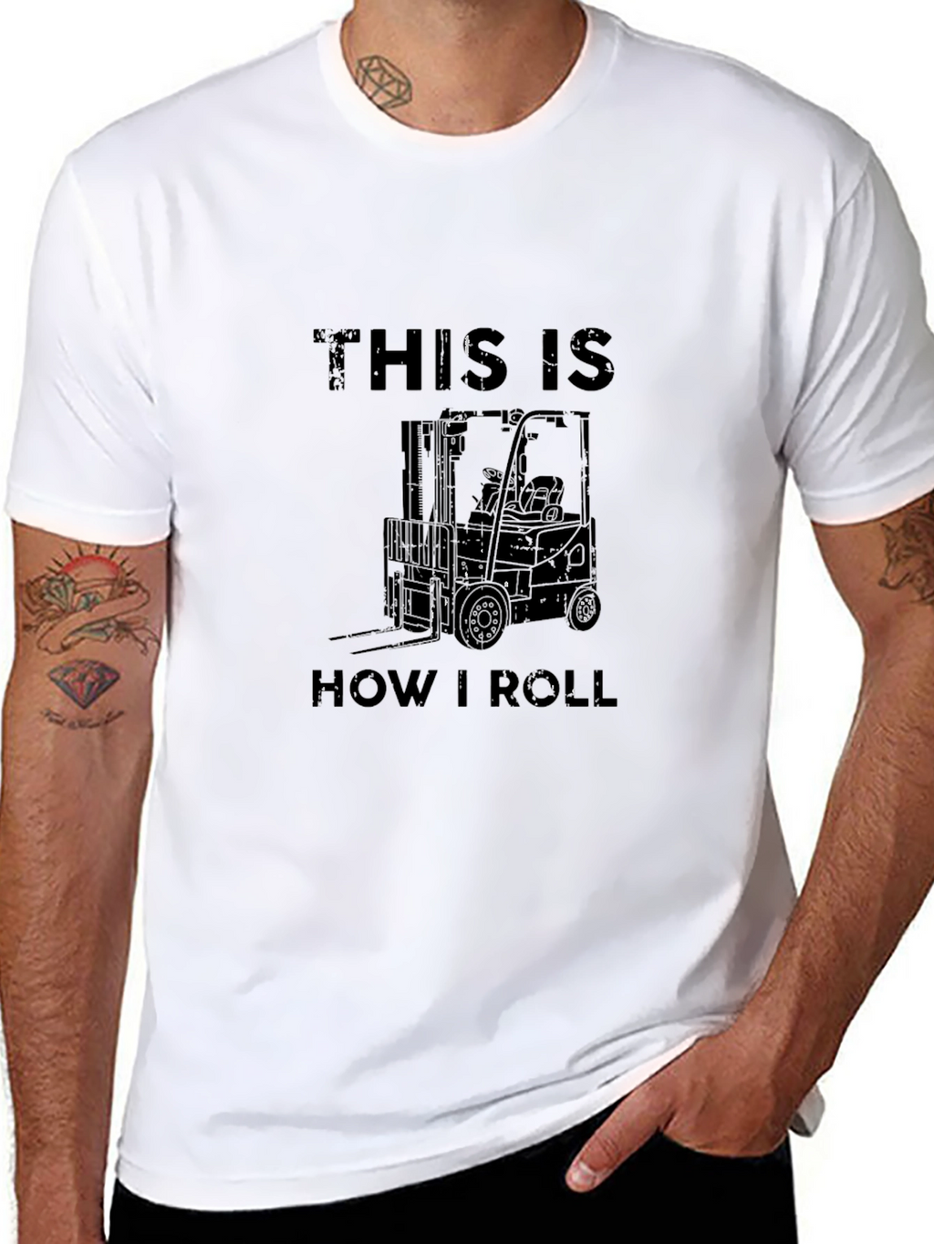 This is How I Roll Forklift Graphic T-Shirt