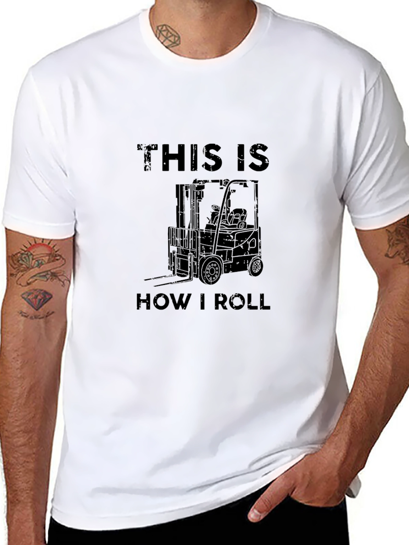 This is How I Roll Forklift Graphic T-Shirt