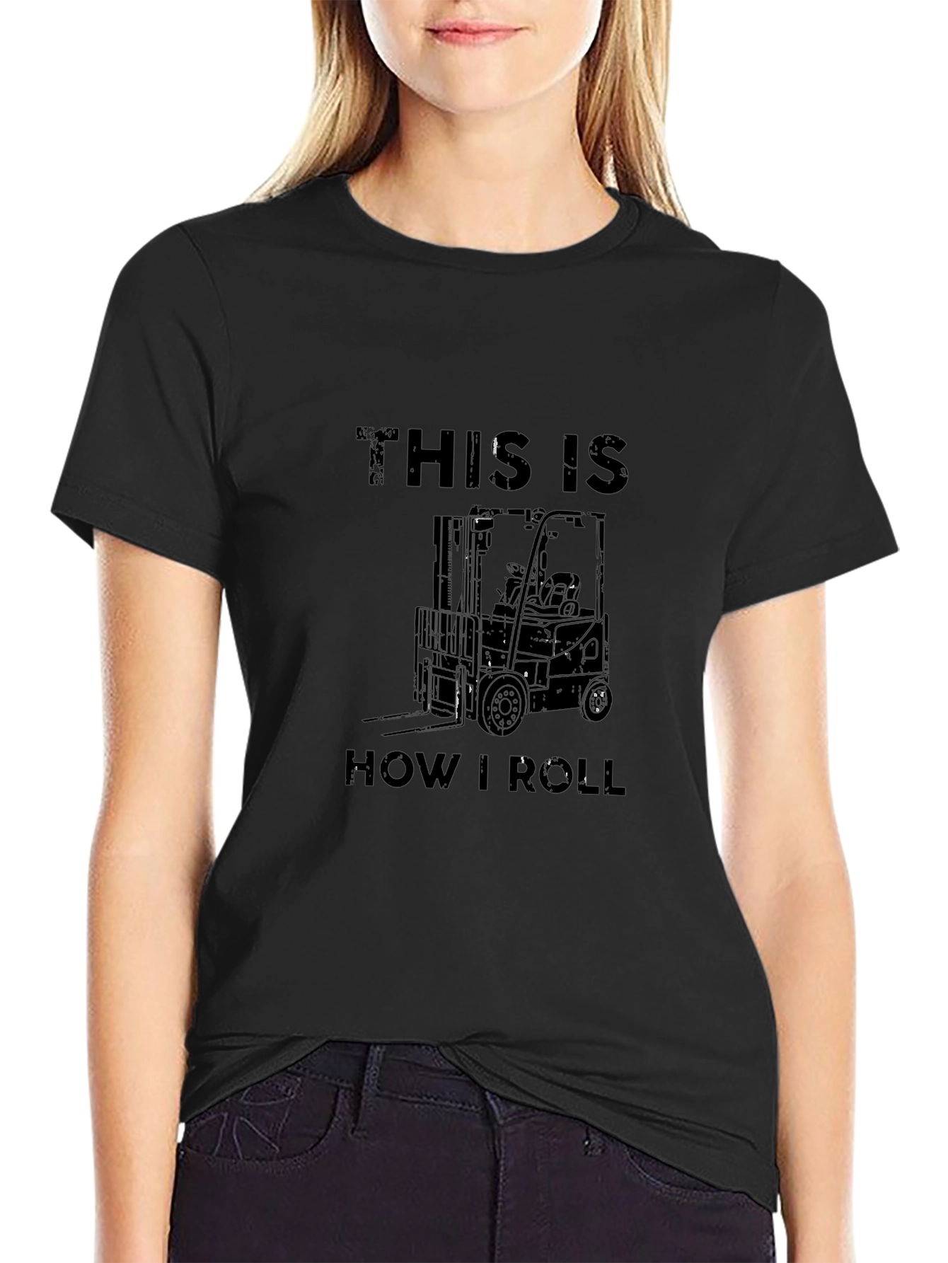This is How I Roll Forklift Graphic T-Shirt