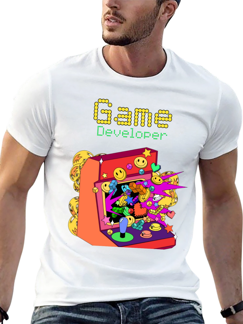 Game Developer Graphic Tee - Arcade Style