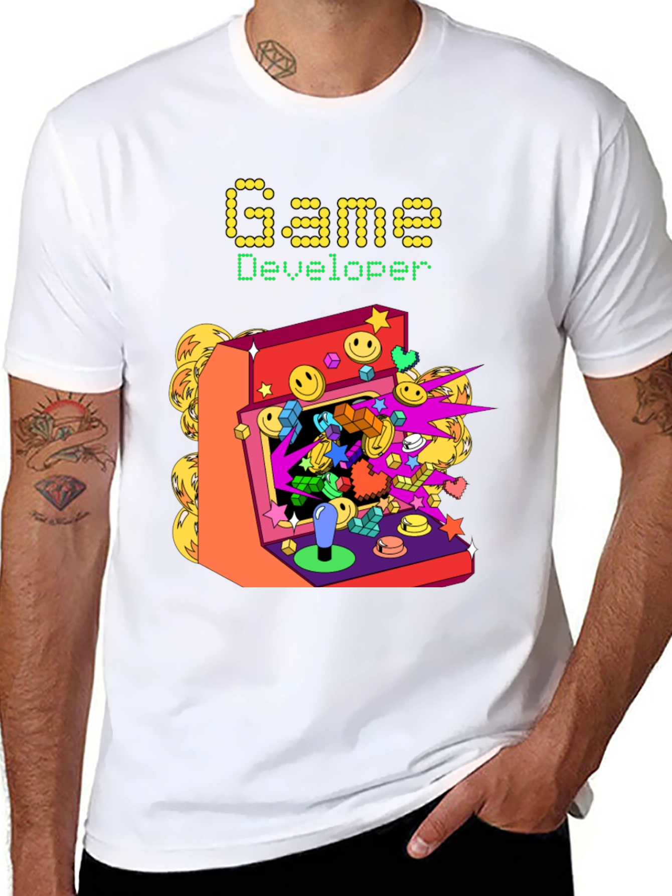 Game Developer Graphic Tee - Arcade Style