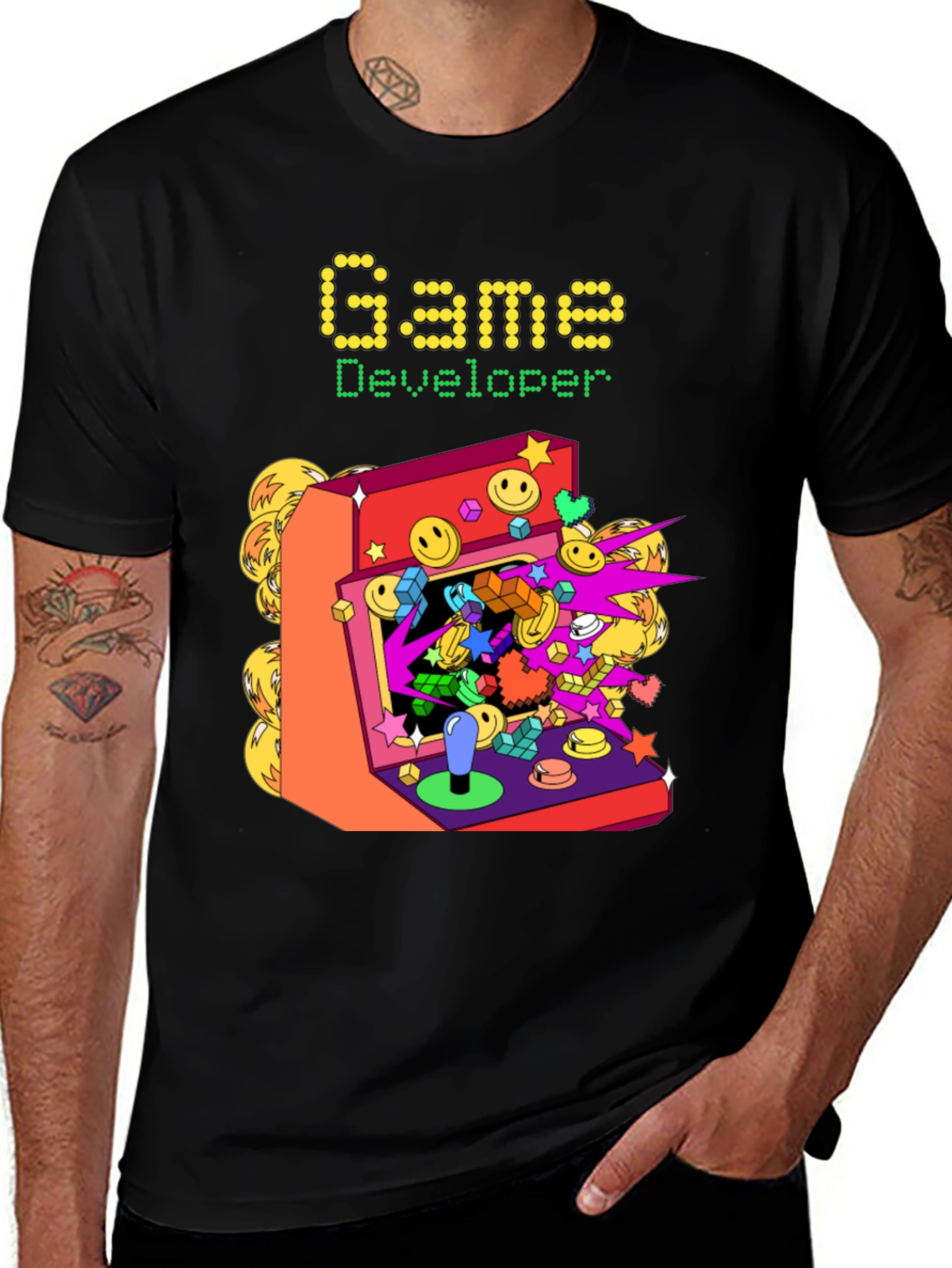 Game Developer Graphic Tee - Arcade Style