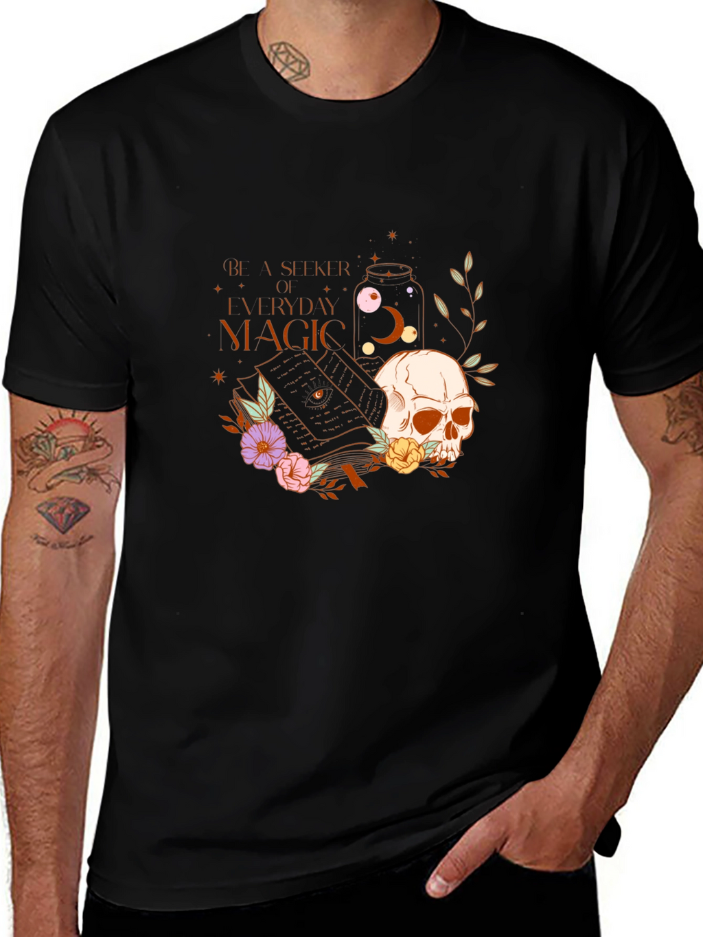 Seeker of Everyday Magic Skull T-Shirt