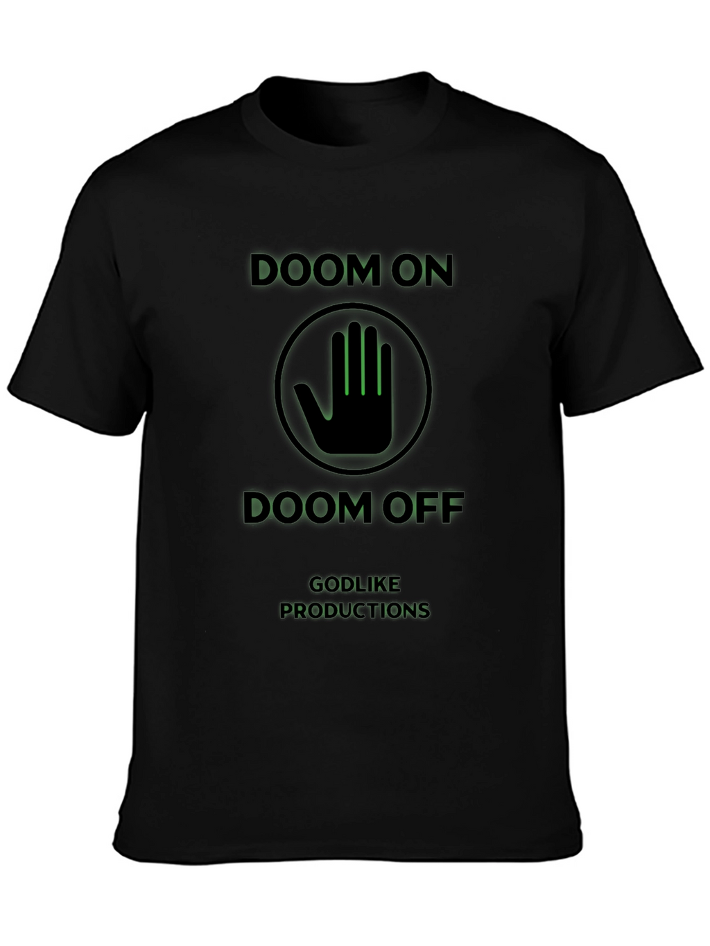 Doom On/Off Black Graphic T-Shirt