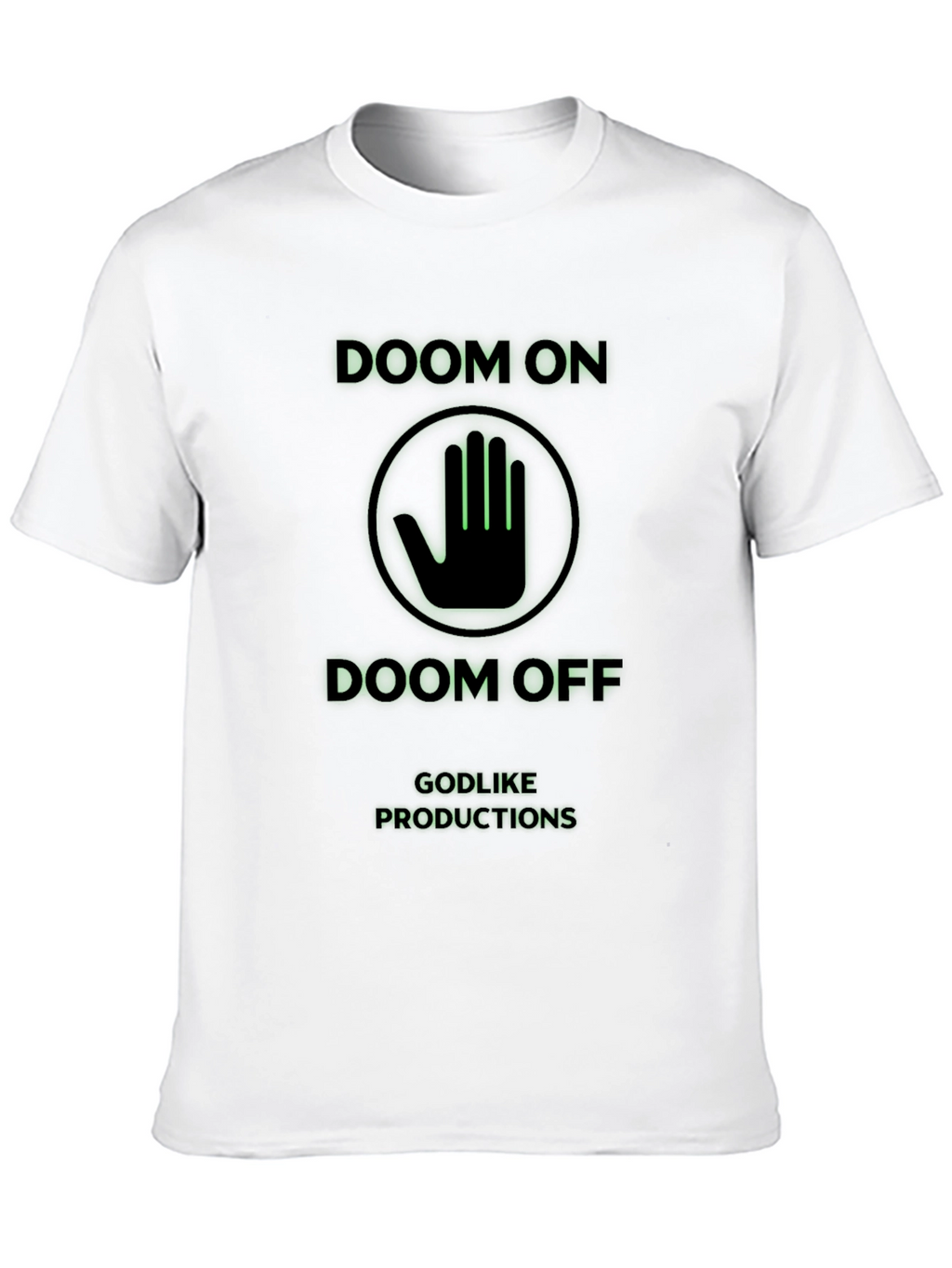 Doom On/Off Black Graphic T-Shirt