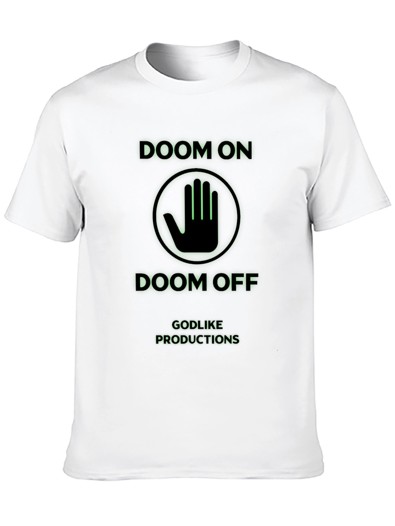 Doom On/Off Black Graphic T-Shirt
