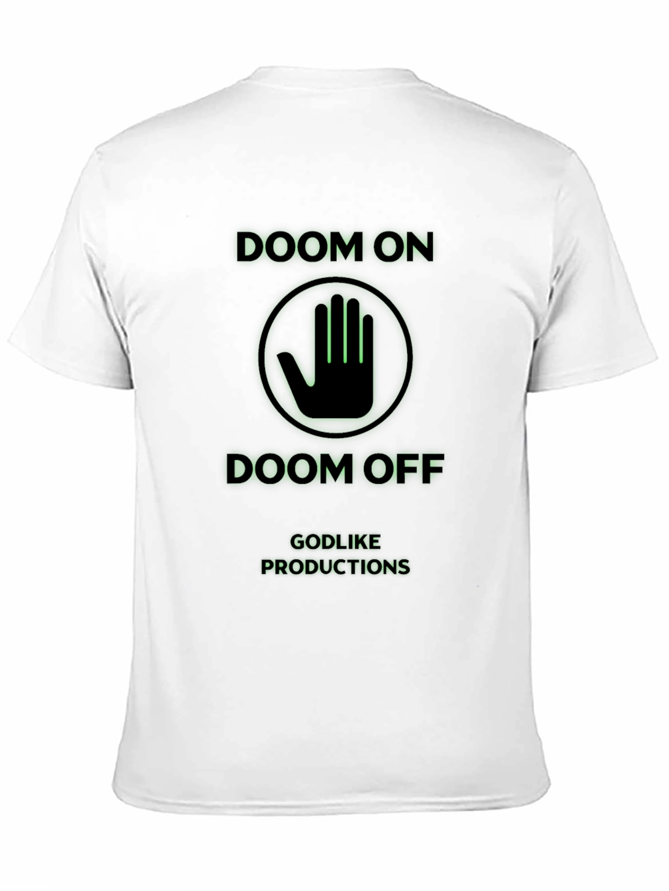 Doom On/Off Black Graphic T-Shirt