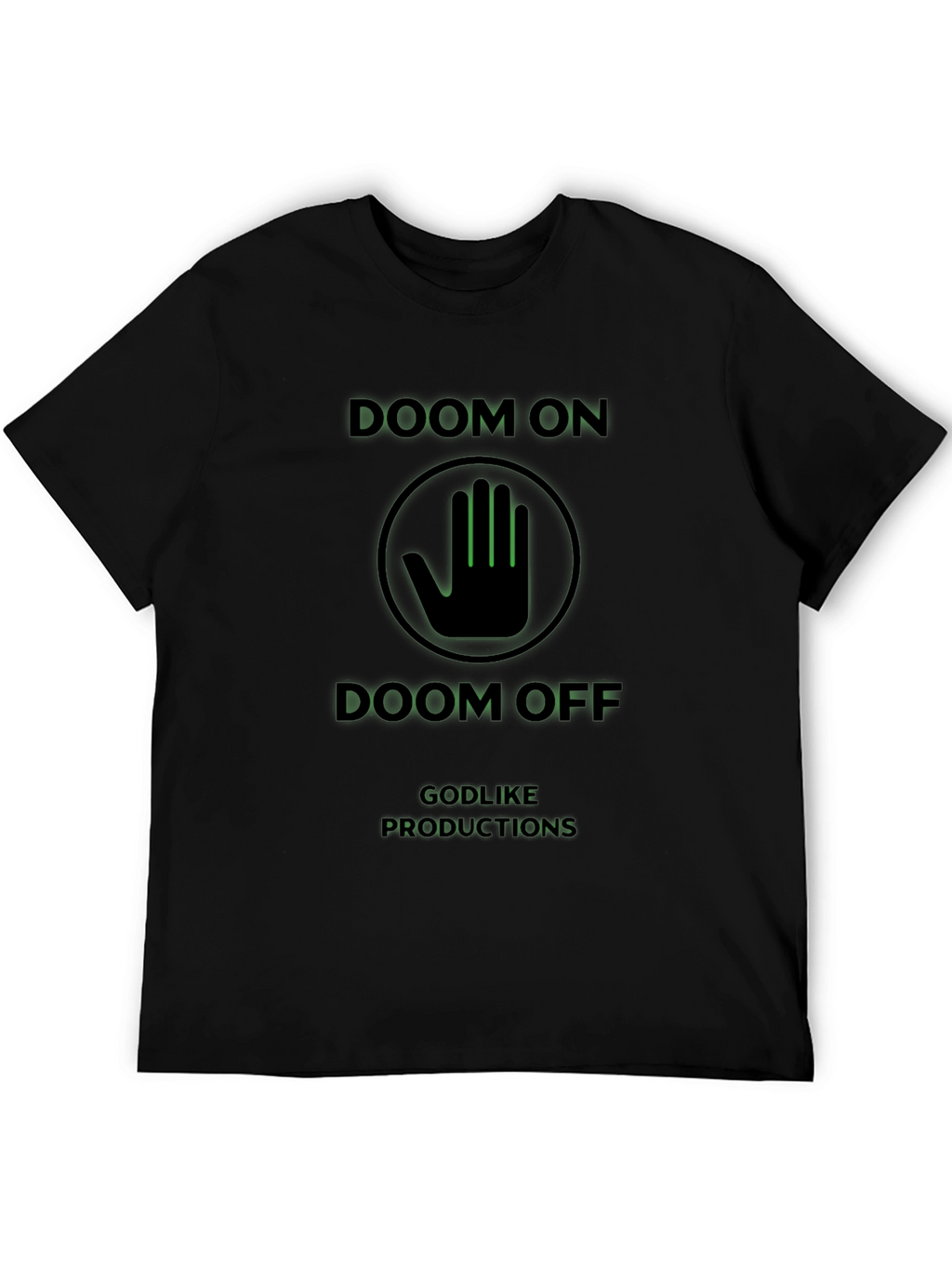 Doom On/Off Black Graphic T-Shirt