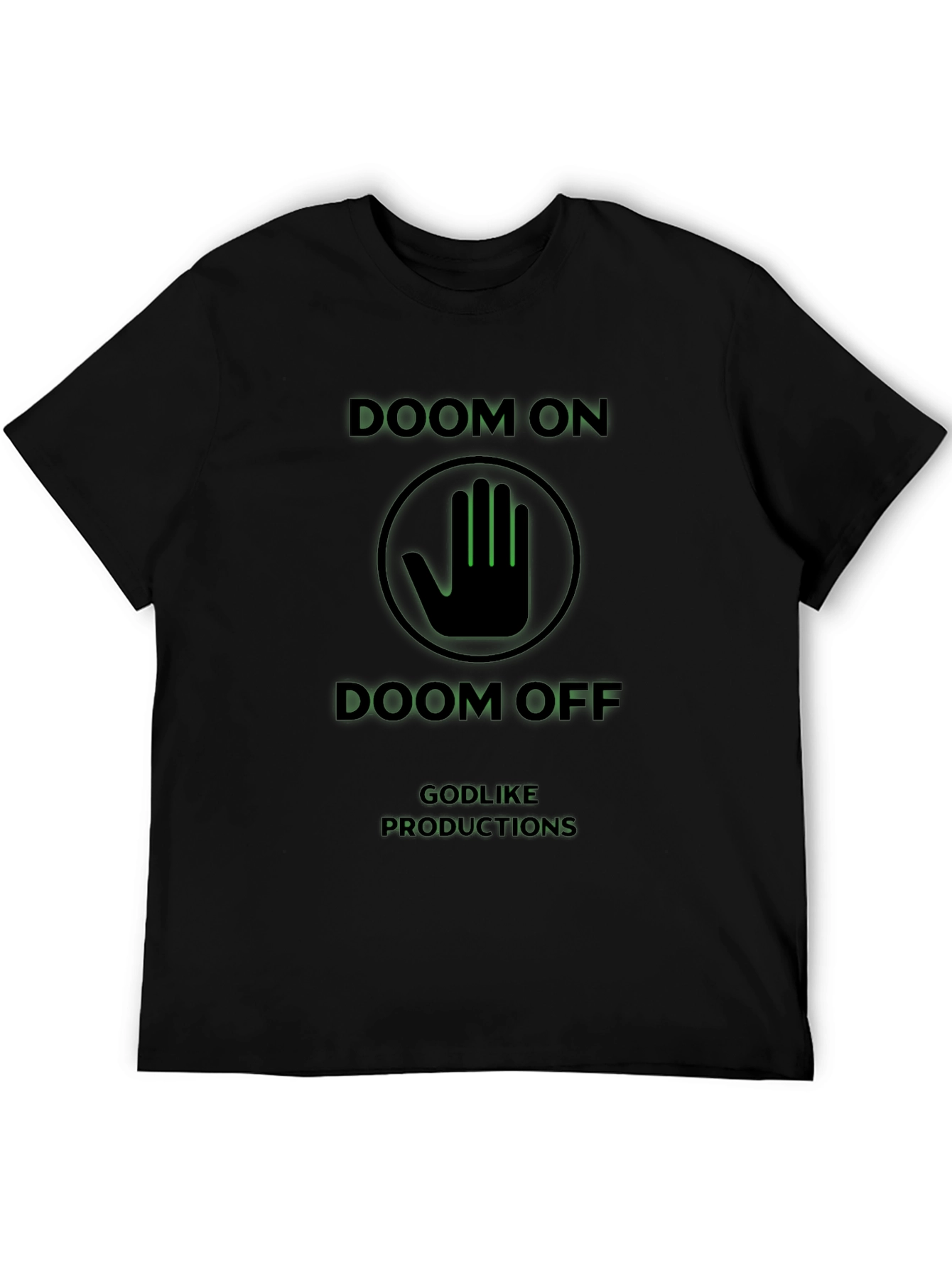 Doom On/Off Black Graphic T-Shirt