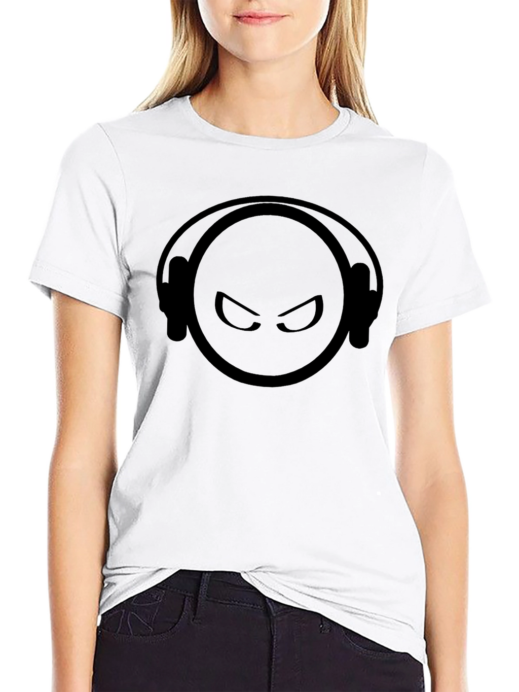 DJ Emoji Graphic T-Shirt - Black