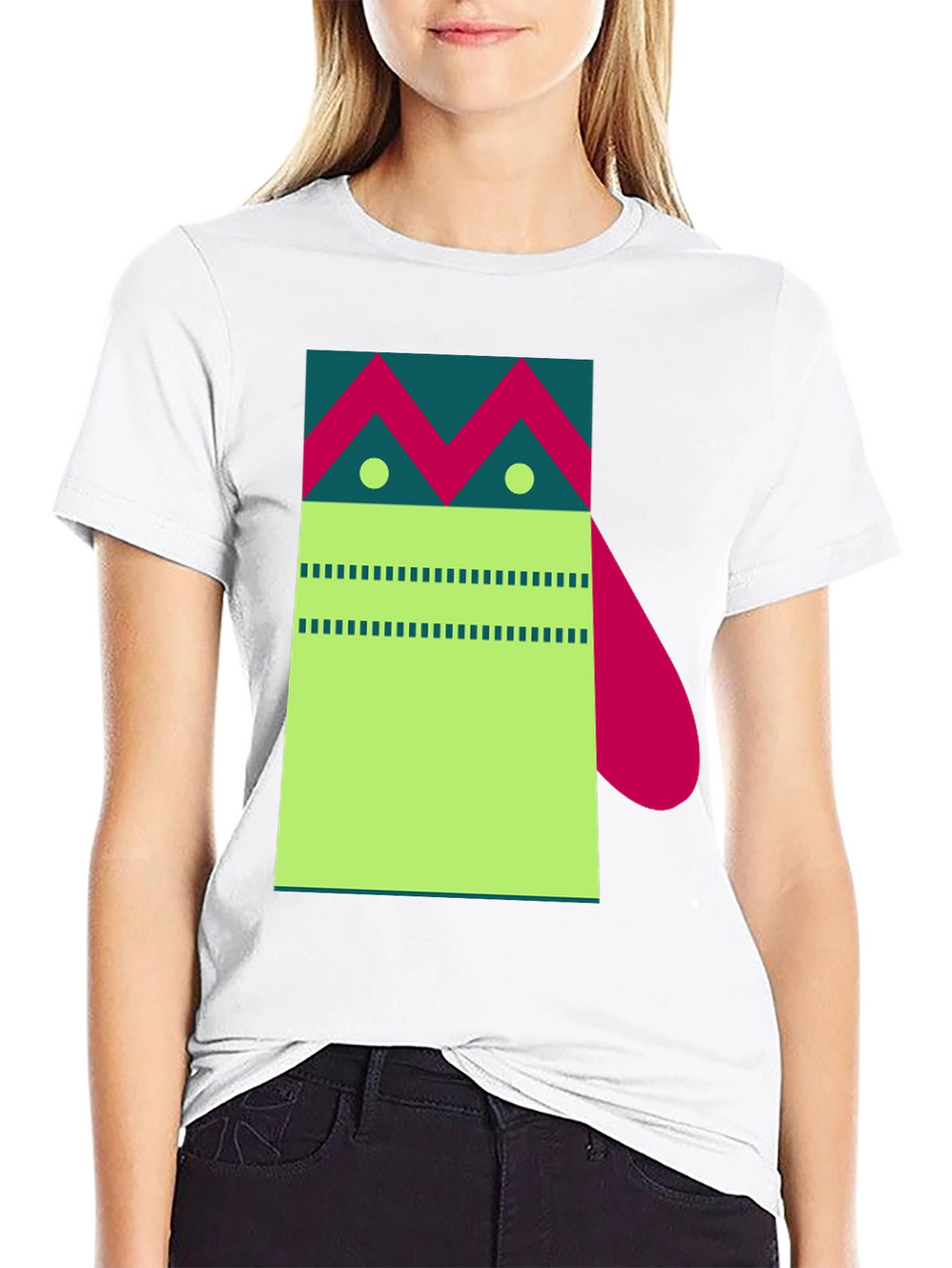 Abstract Geometric Graphic Tee - Modern Art Shirt